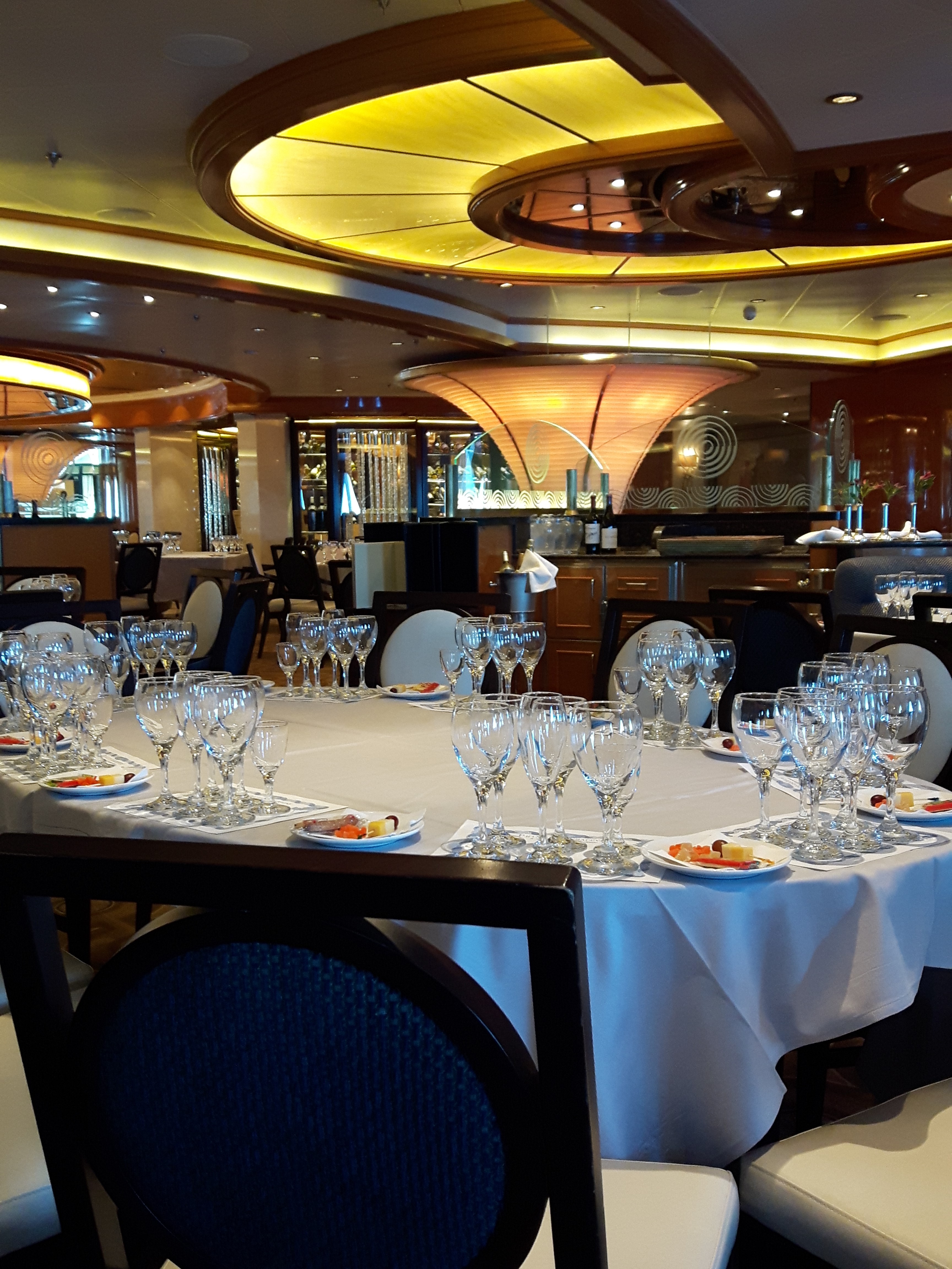 You don't have to dine alone when cruising solo.  You can opt to join a table of other diners.