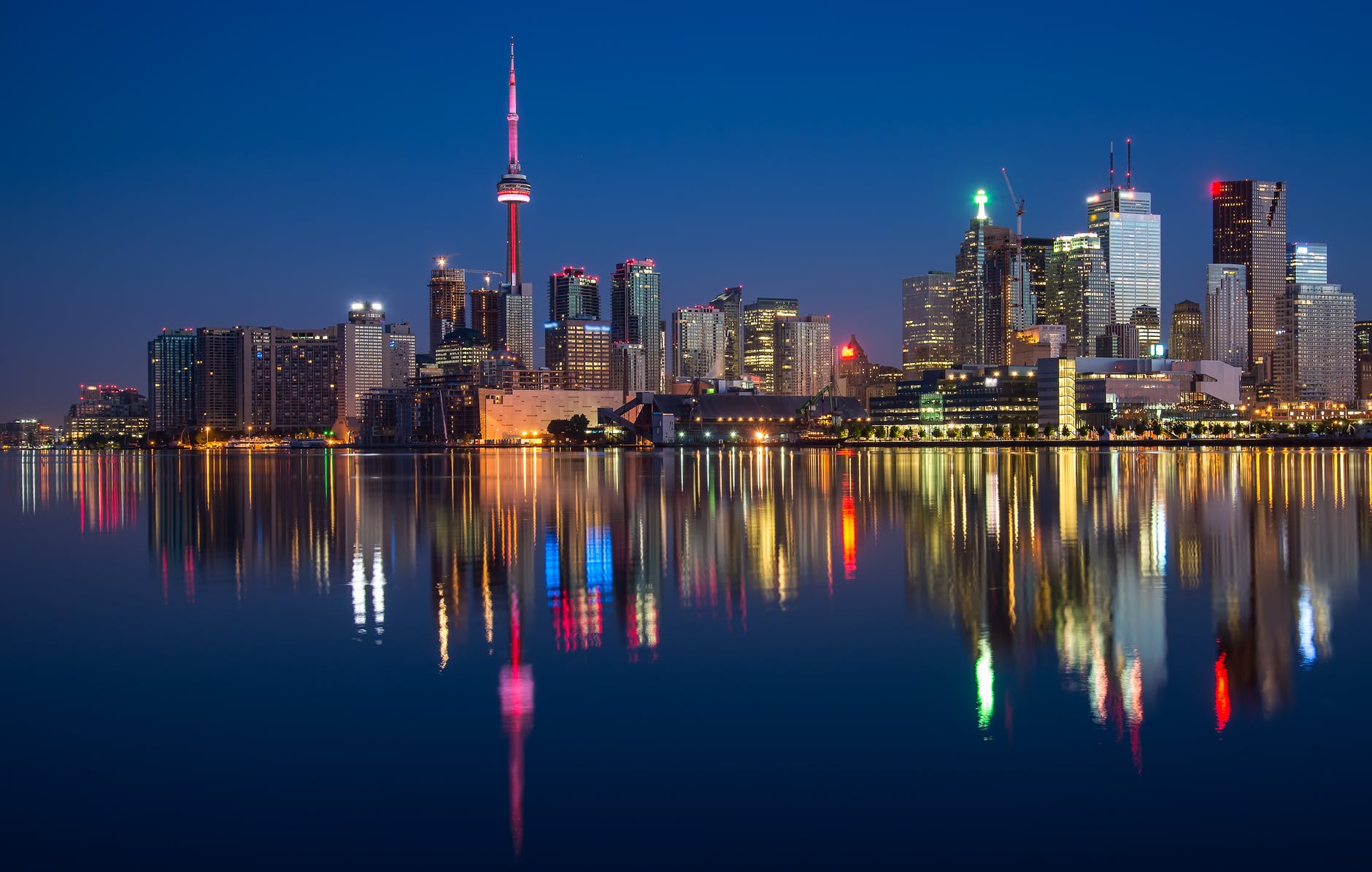 Toronto's skyline is beautiful at anytime of the year