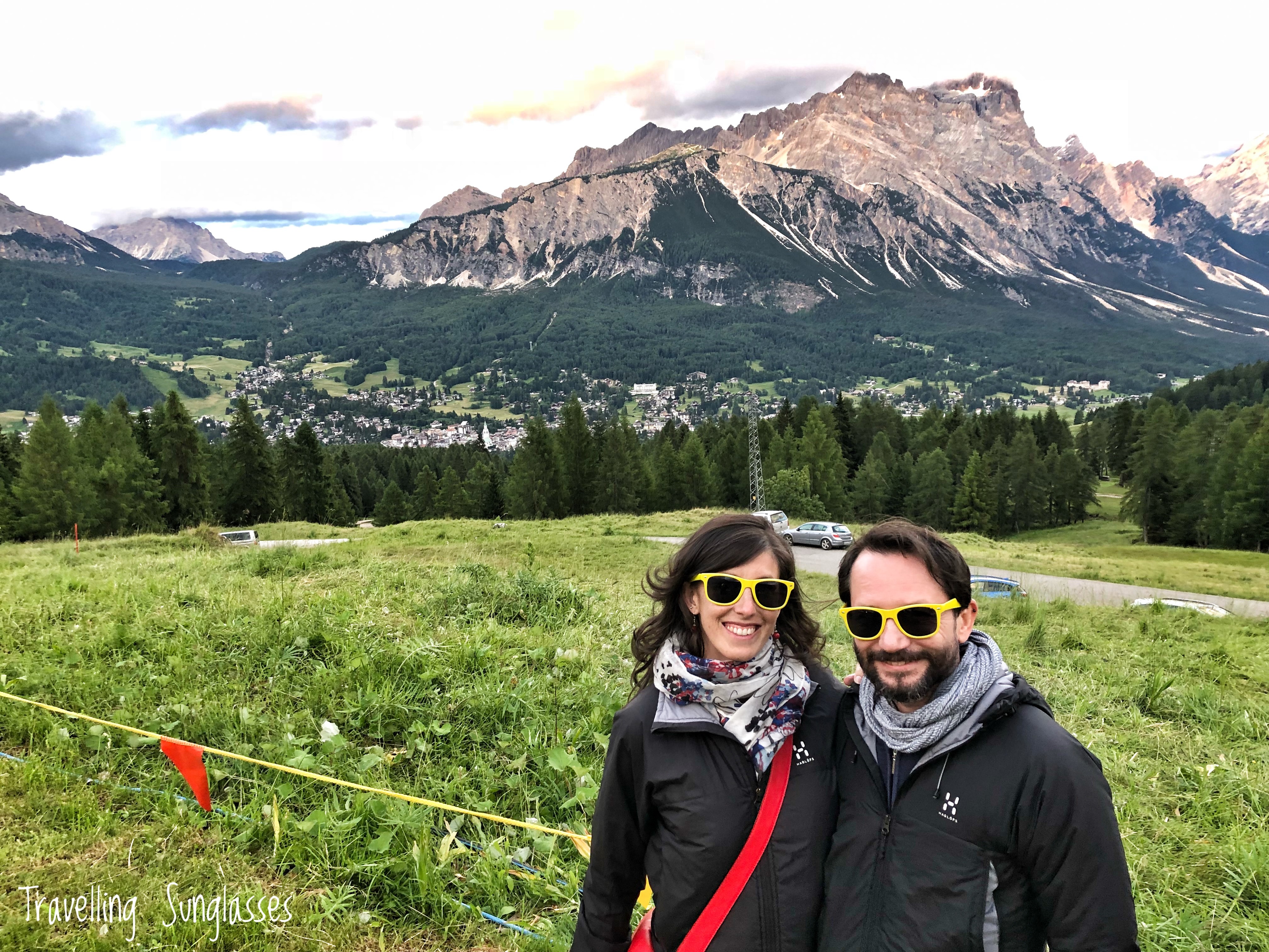 The night before Travelling Sunglasses wedding in Guilia's hometown of Cortina d'Ampezzo, Italy