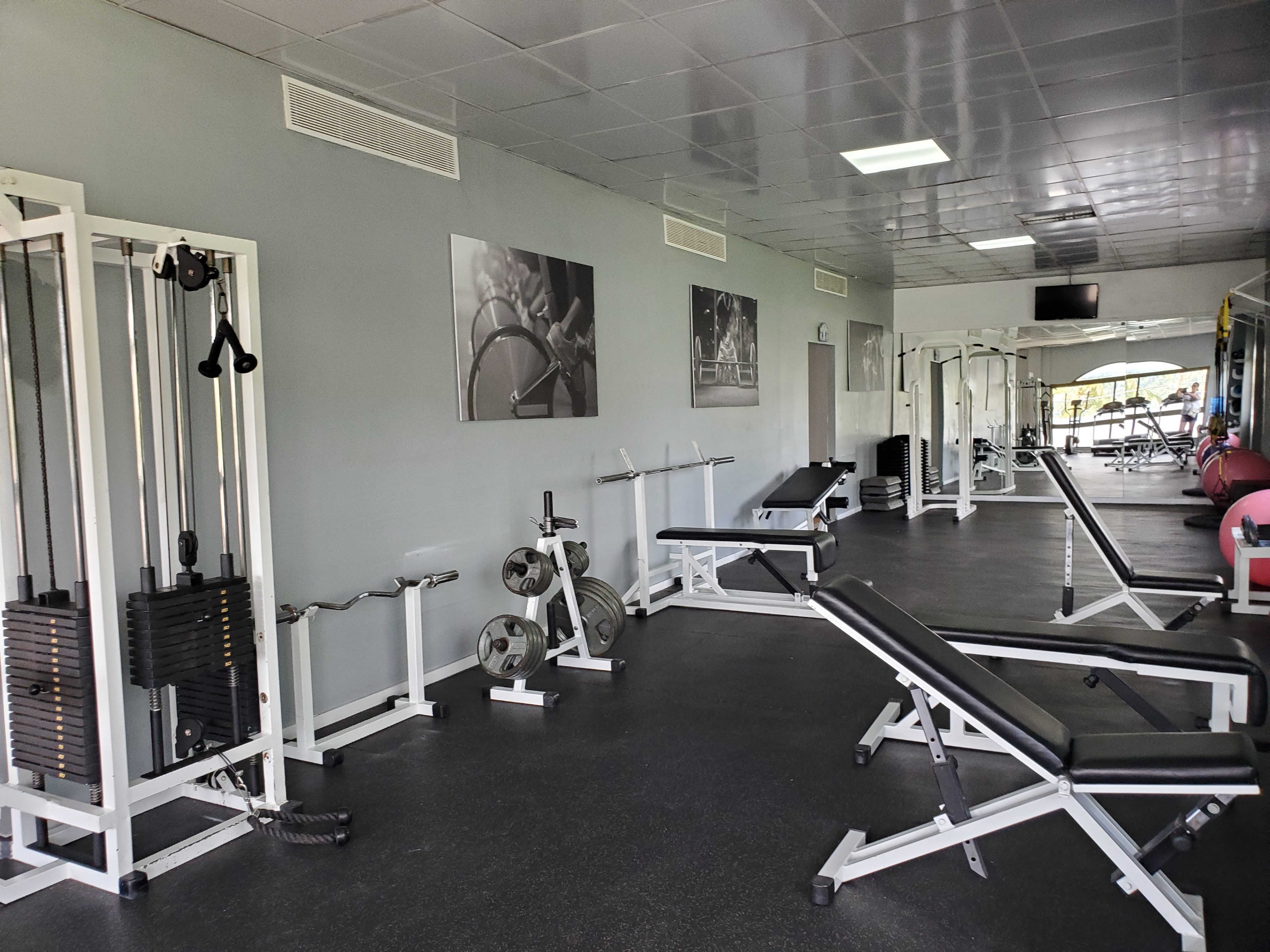 the well equipped gym is one of the many amenities found at the Bahia Principe Cayacoa Resort in Samana