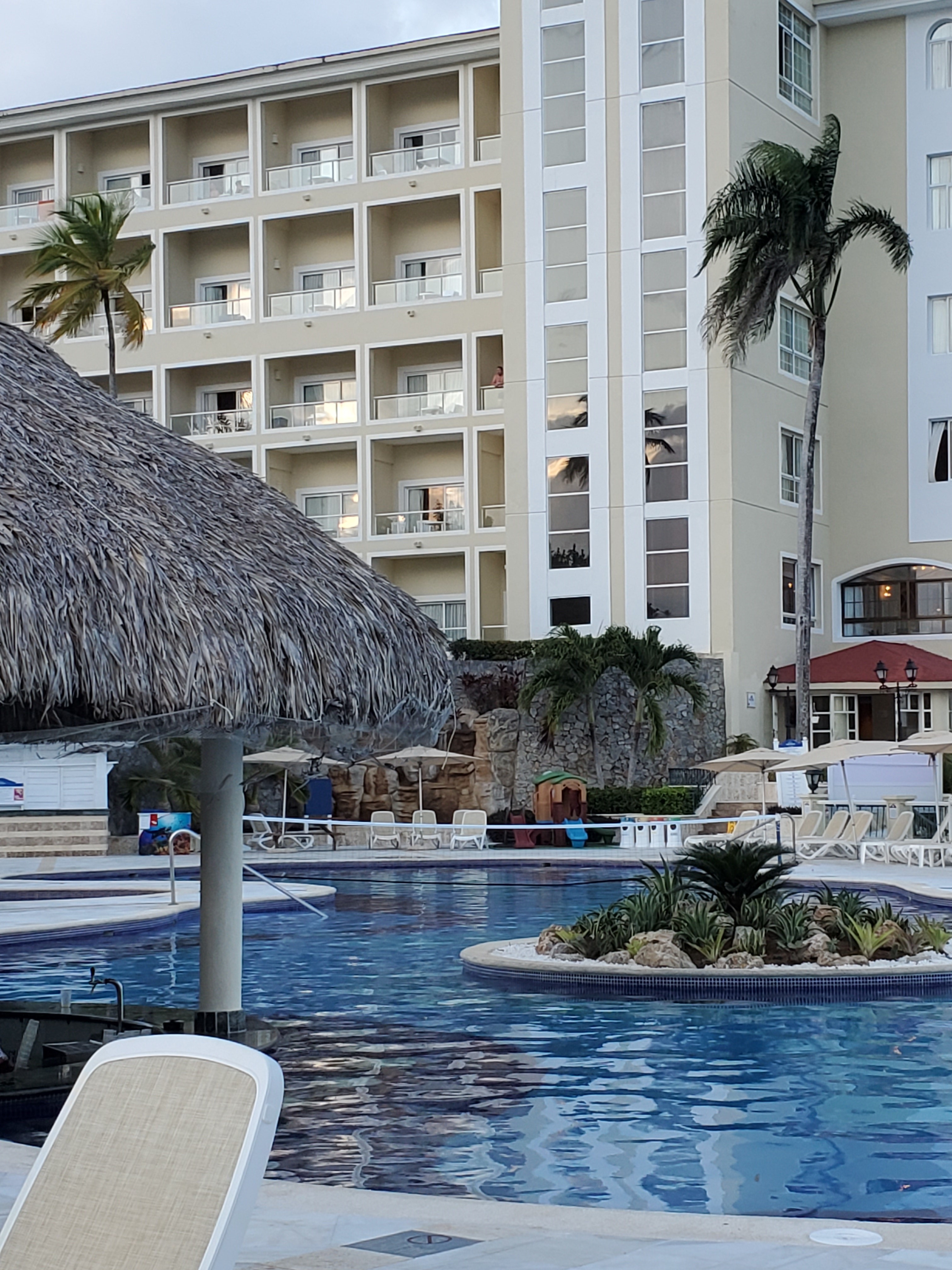 The main building at the Bahia Principe Cayacoa Resort has 5 floors. I recommend requesting a room on the 2nd floor