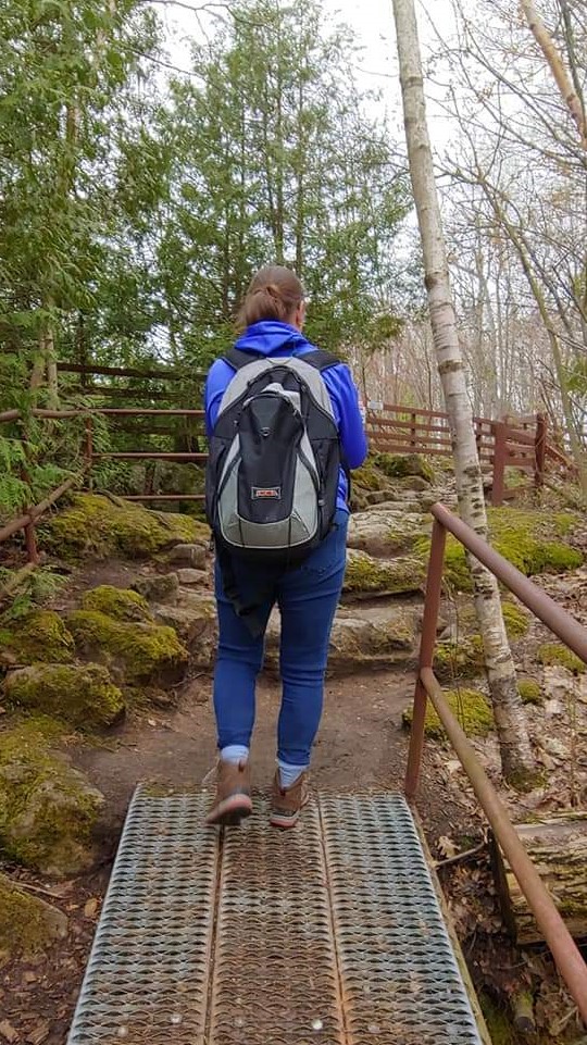 The Bruce Trails runs through the Caves in Collingwood, Ontario which offers a fun day for the entire family