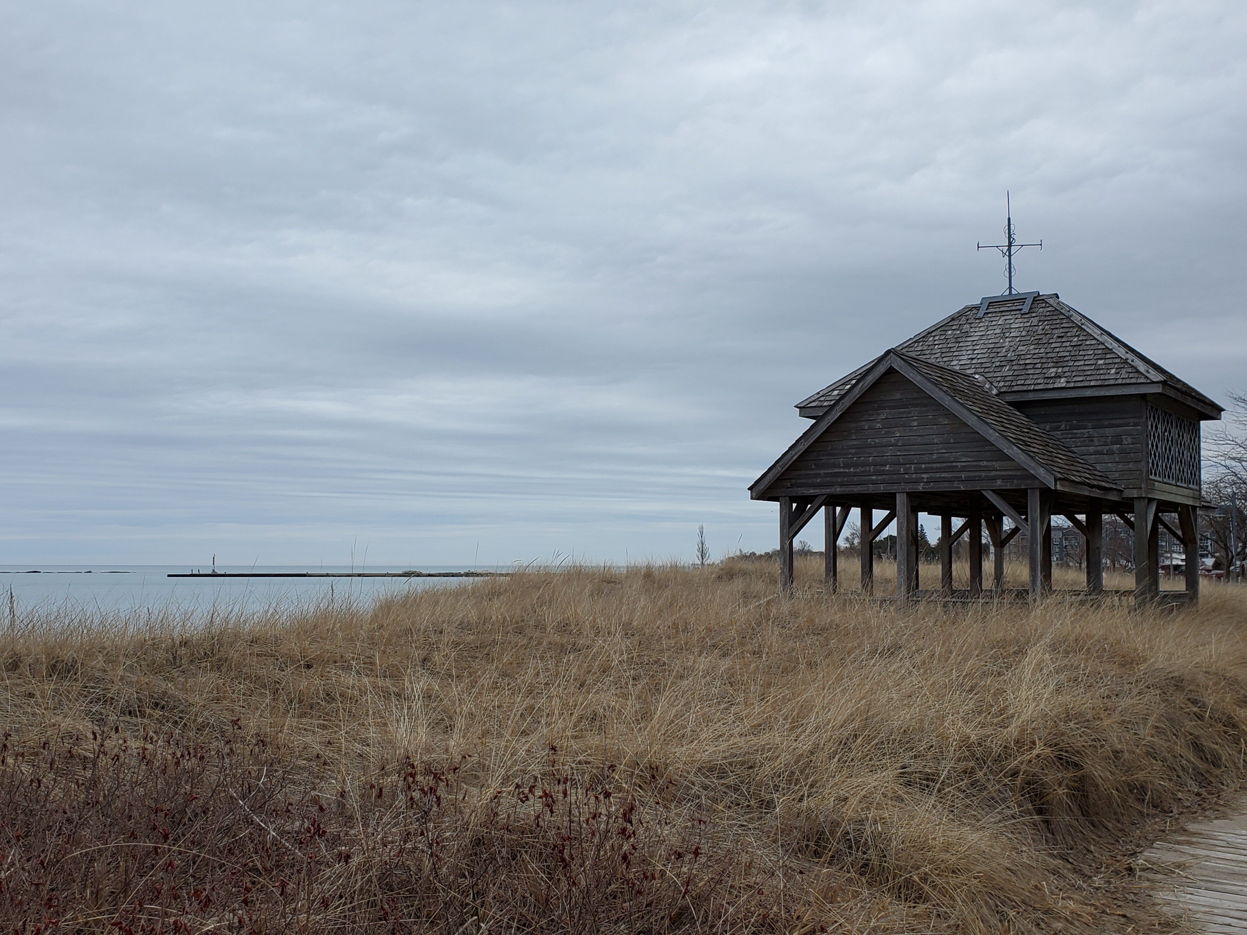 Hiking the trail off of Station Beach in Kincardine, Ontario is one of the many activities available when spending the day at the Station Beach