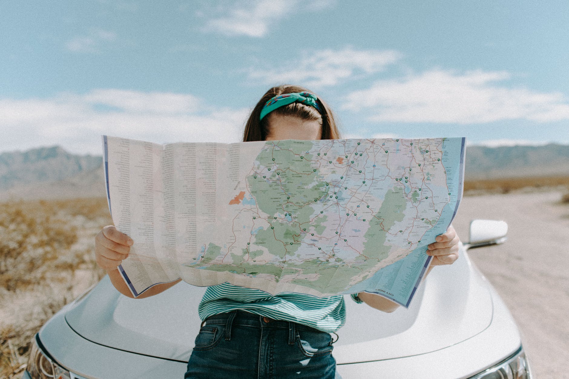 An essential for any road trip is a paper map, as you can't always rely on cell service.