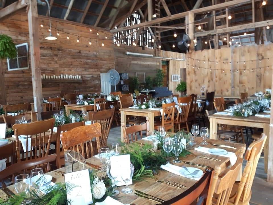 The barn found at The Lavender Farm in Ayr, Ontario holds up to 120 guests and is the perfect location for a wedding reception