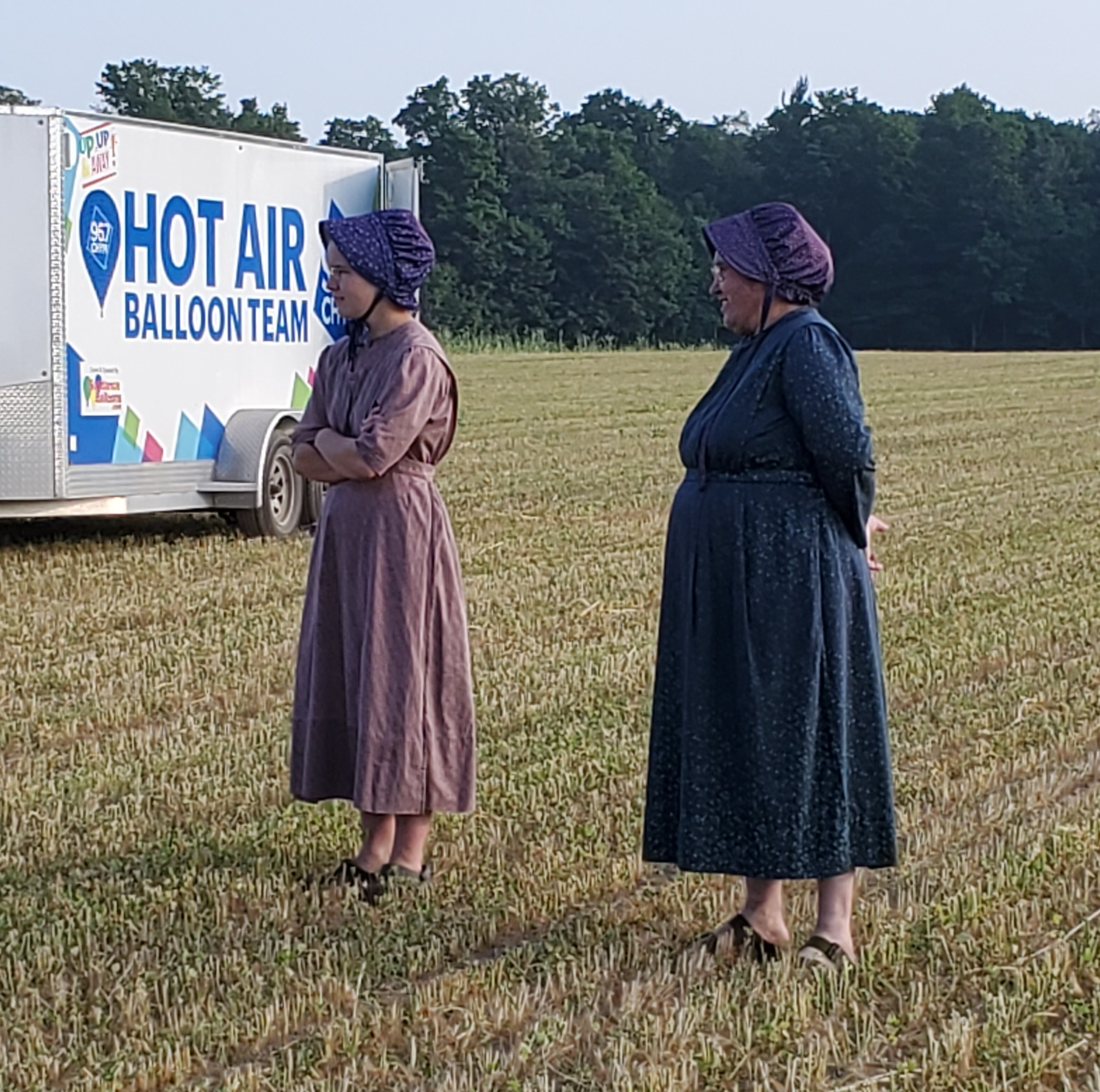 The women belonging to the Old Order Menninites are still expected to wear dresses and bonnets