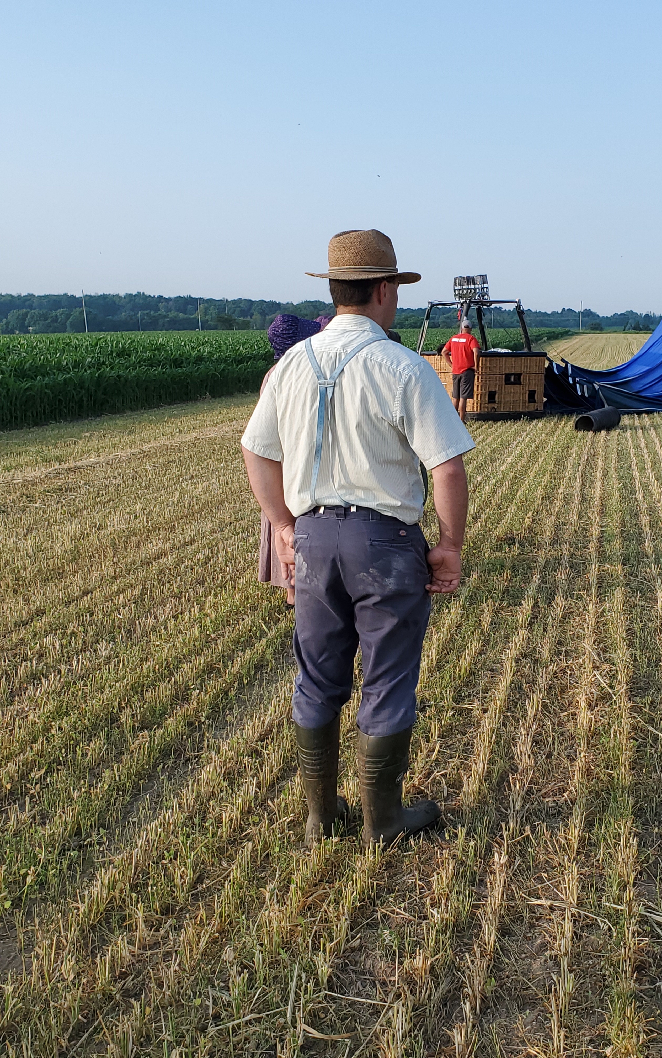 Old Order Mennonites dress the way they do in order to distinguish them from other religious groups. It's a badge of membership