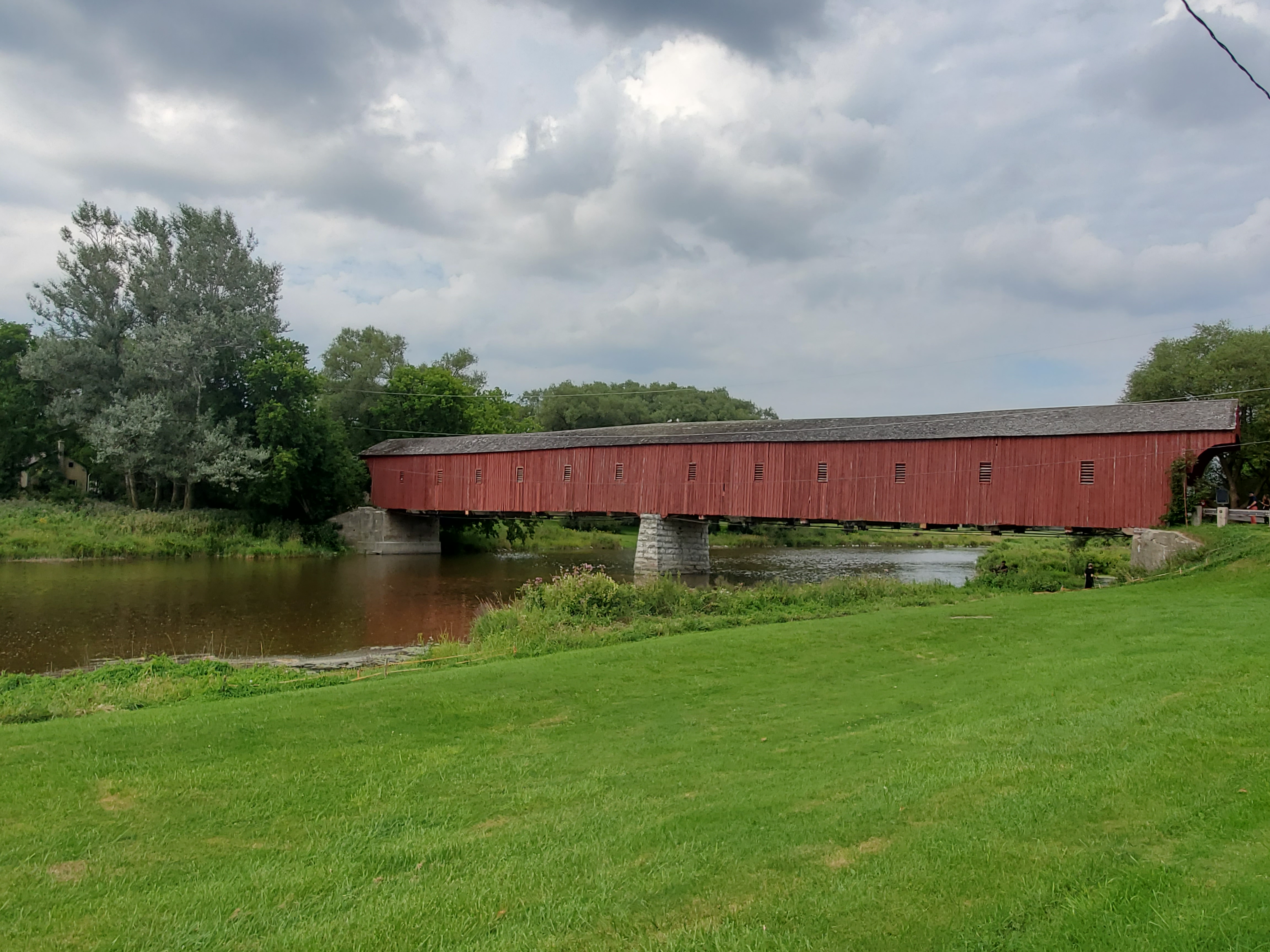 Hike and fish by the historical West Montrose Bridge in the Region of Waterloo