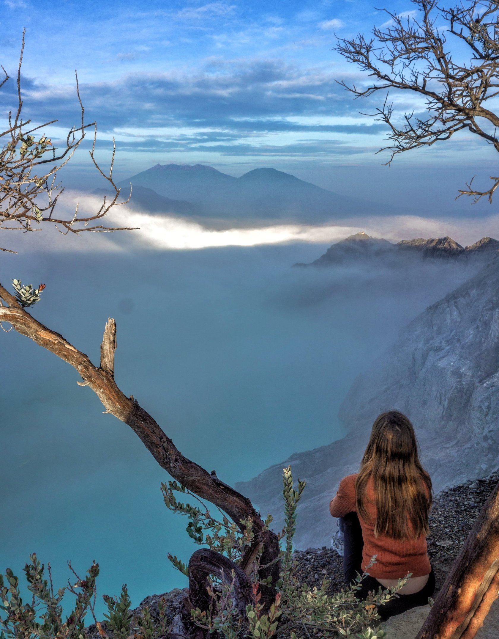 A sunrise hike at Mt. Ijen in Indonesia is recommended for peace and quiet and is considered one of the best day hikes around the globe