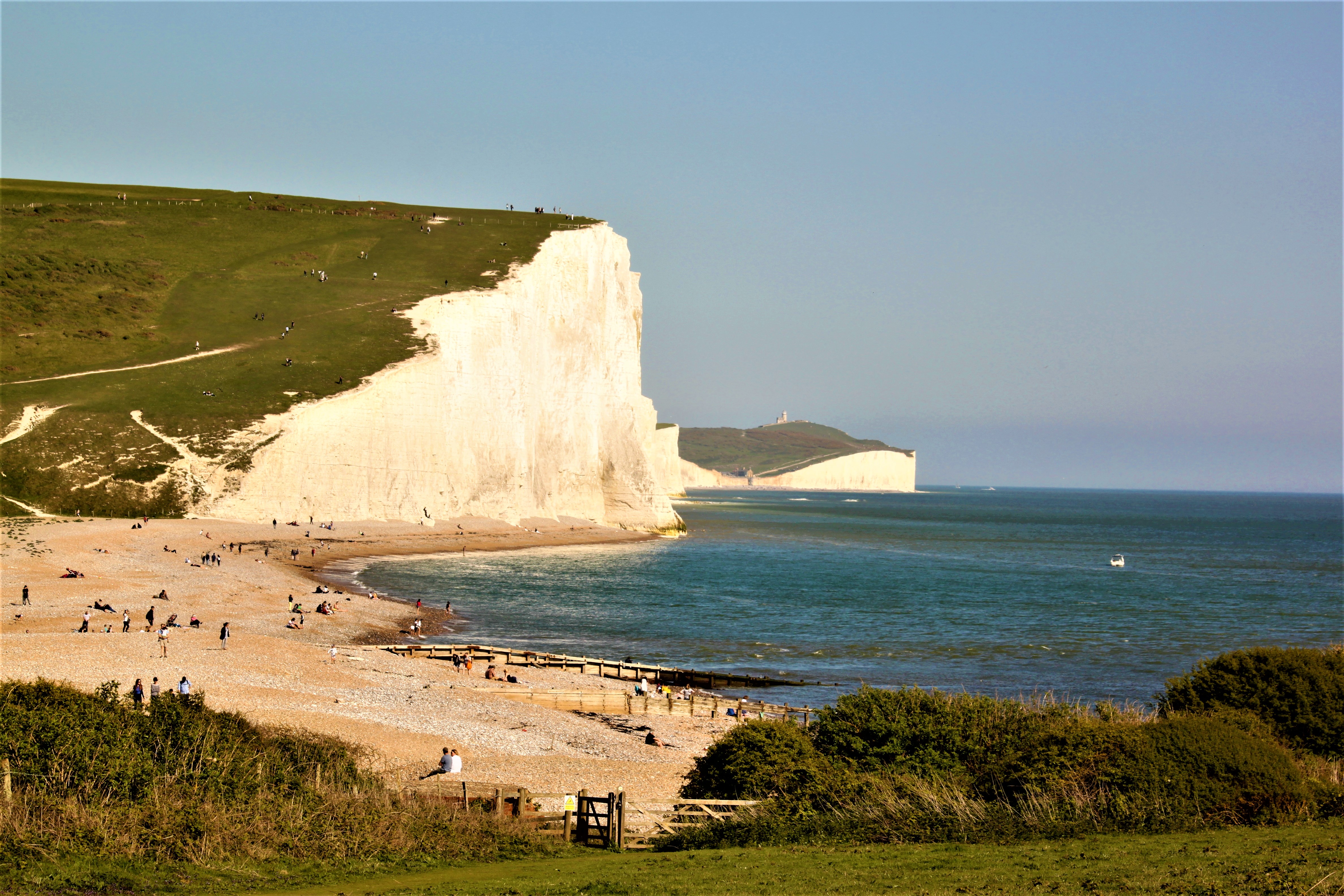 Enjoying the views taking a day hike at the Seven Sisters is a great activity when visiting East Sussex in the United Kingdom