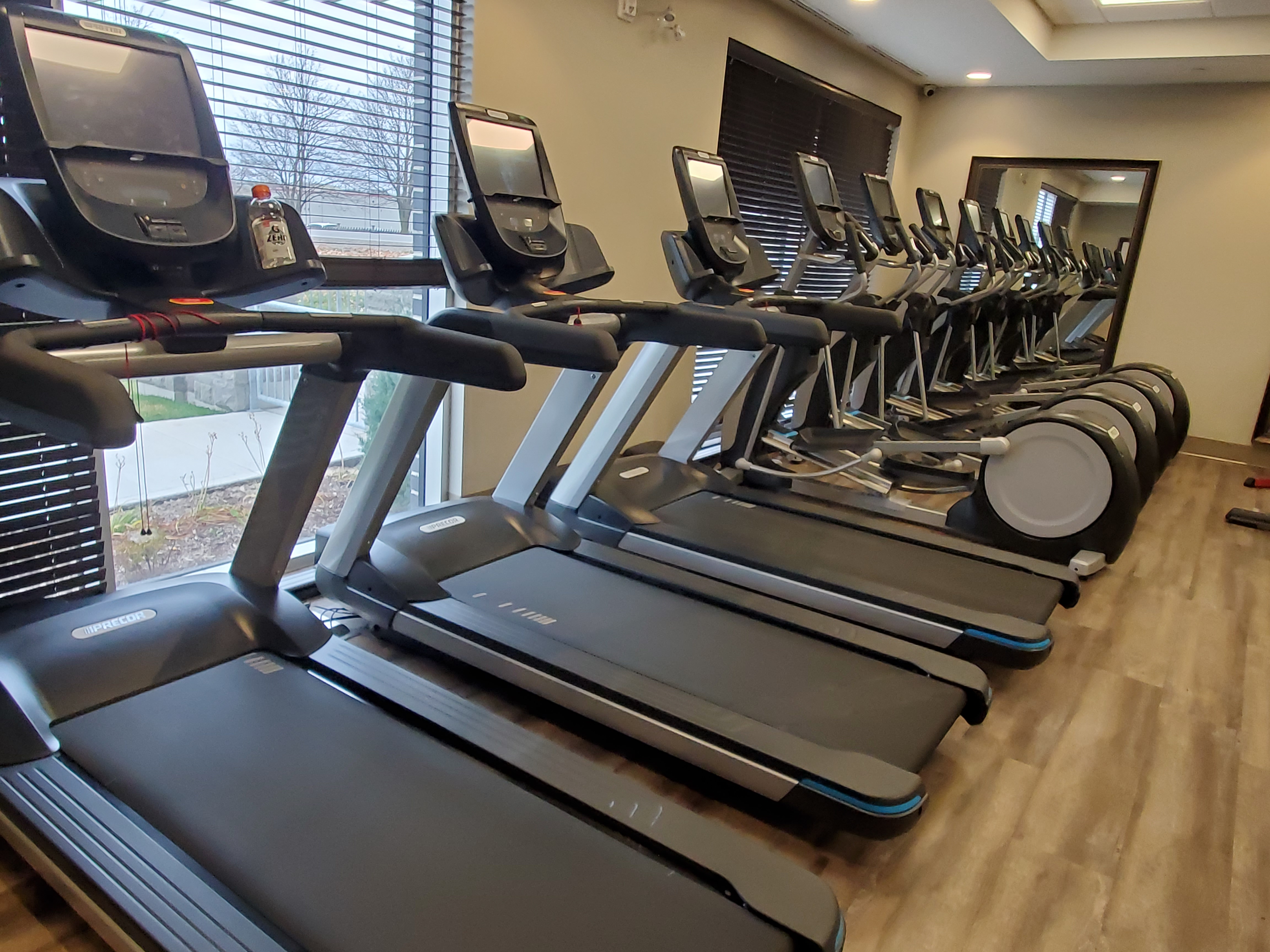 Get your workout in the full gym when staying at the Holiday Inn & Suites, St. Jacobs, Ontario