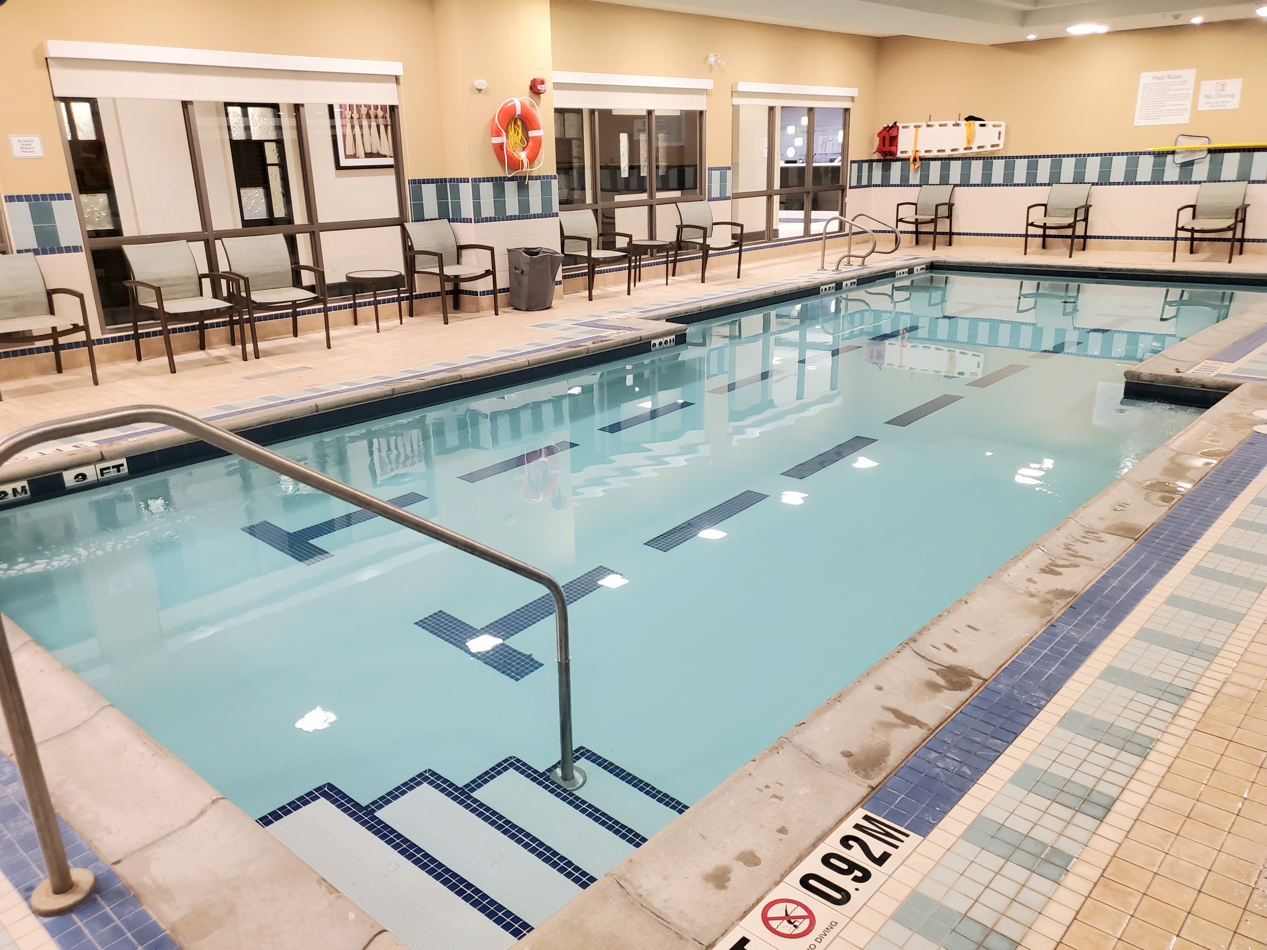 The kids will enjoy the indoor pool at the Holiday Inn & Suites, St. Jacobs, Ontario