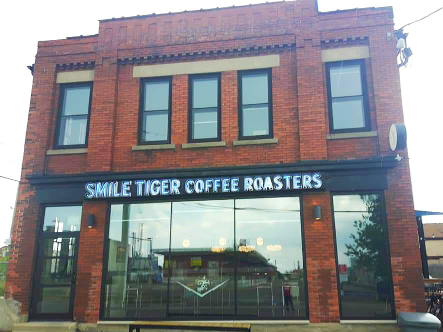 Smile Tiger Coffee Roasters is the perfect spot to relax with a book and a coffee after a long day at work