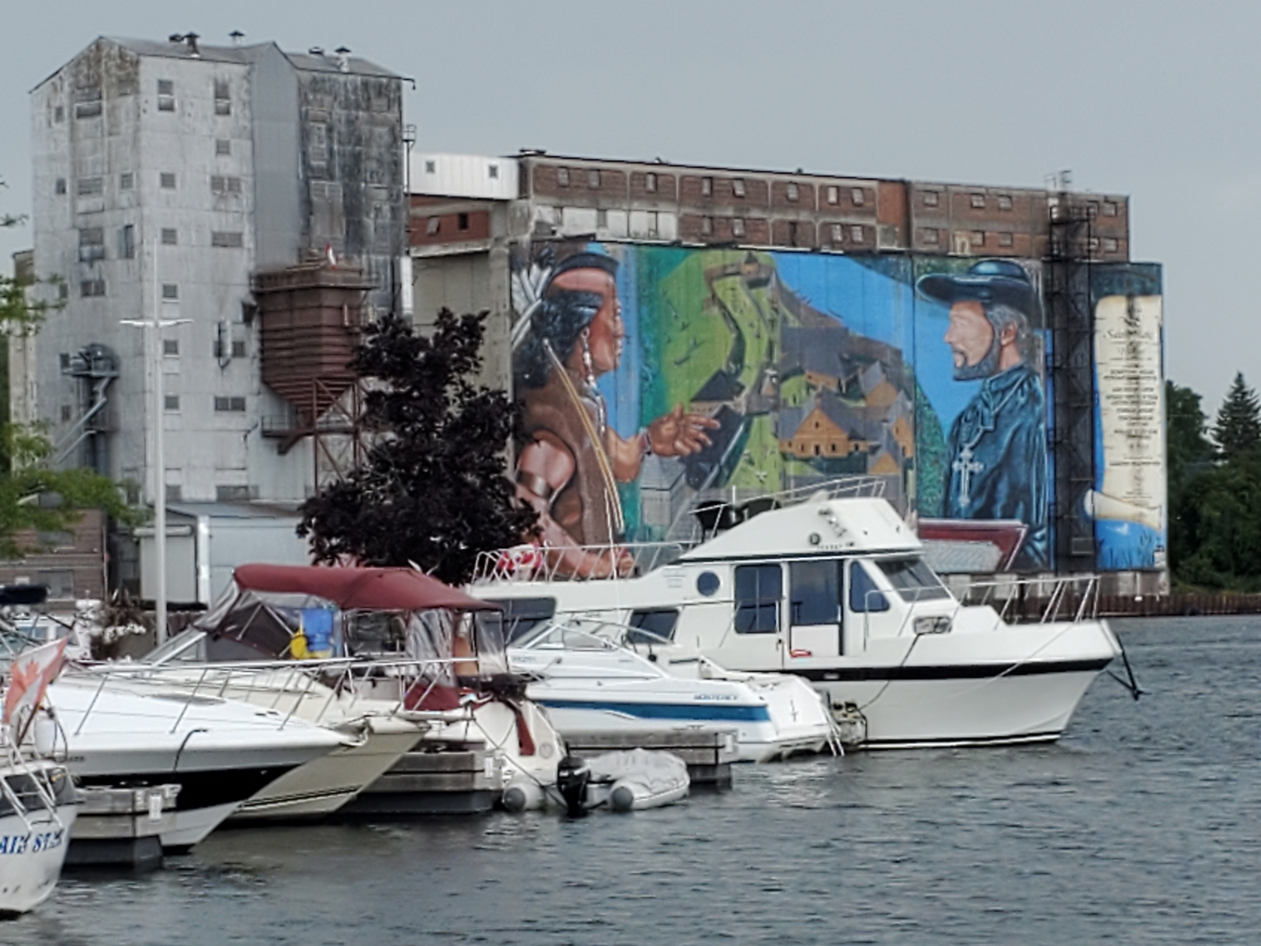 Midland's marina was stocked with large expensive boats and the music was abundant. 