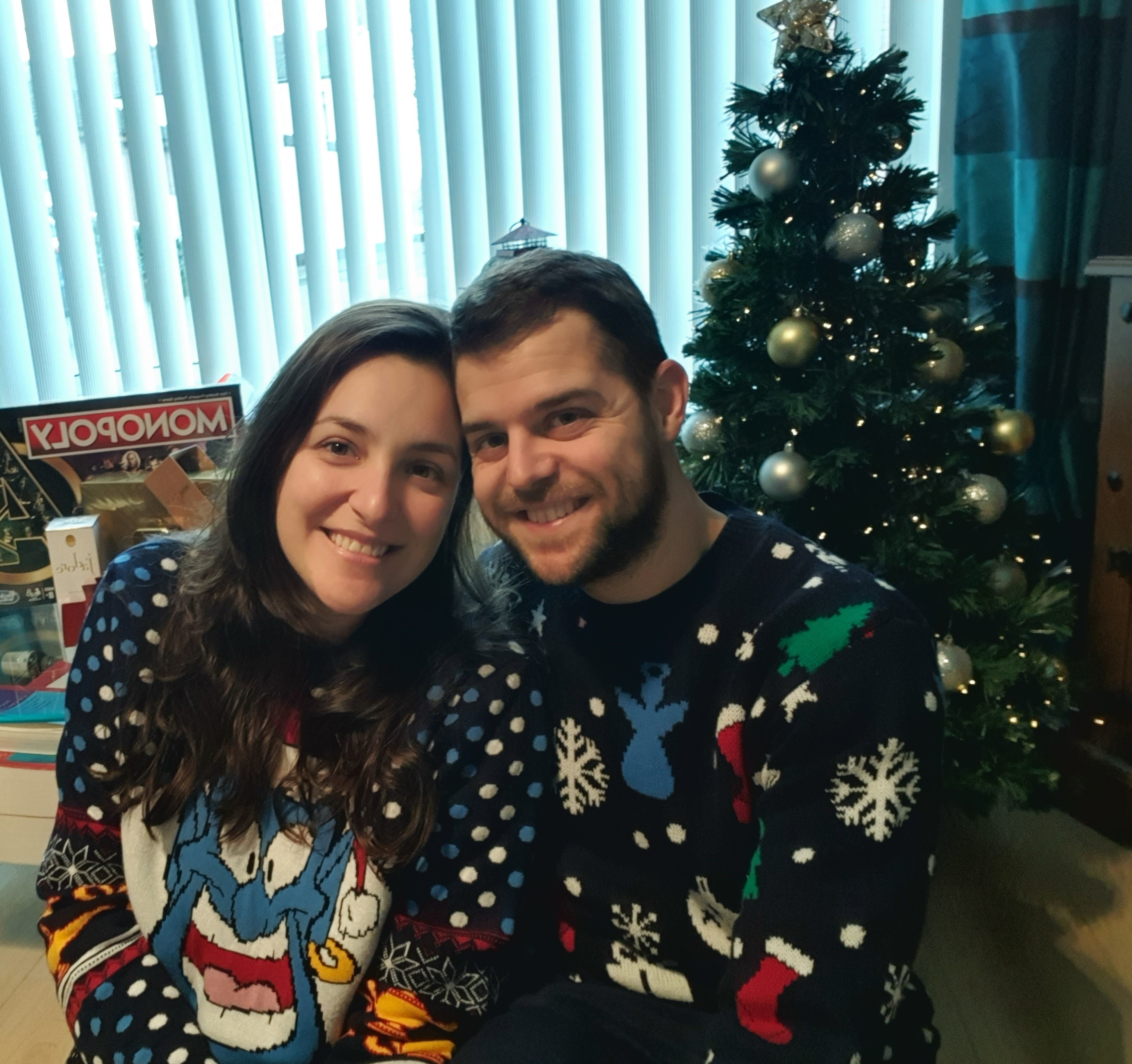 Game night in front of the Christmas tree is the perfect way to get yourself into the holiday spirit