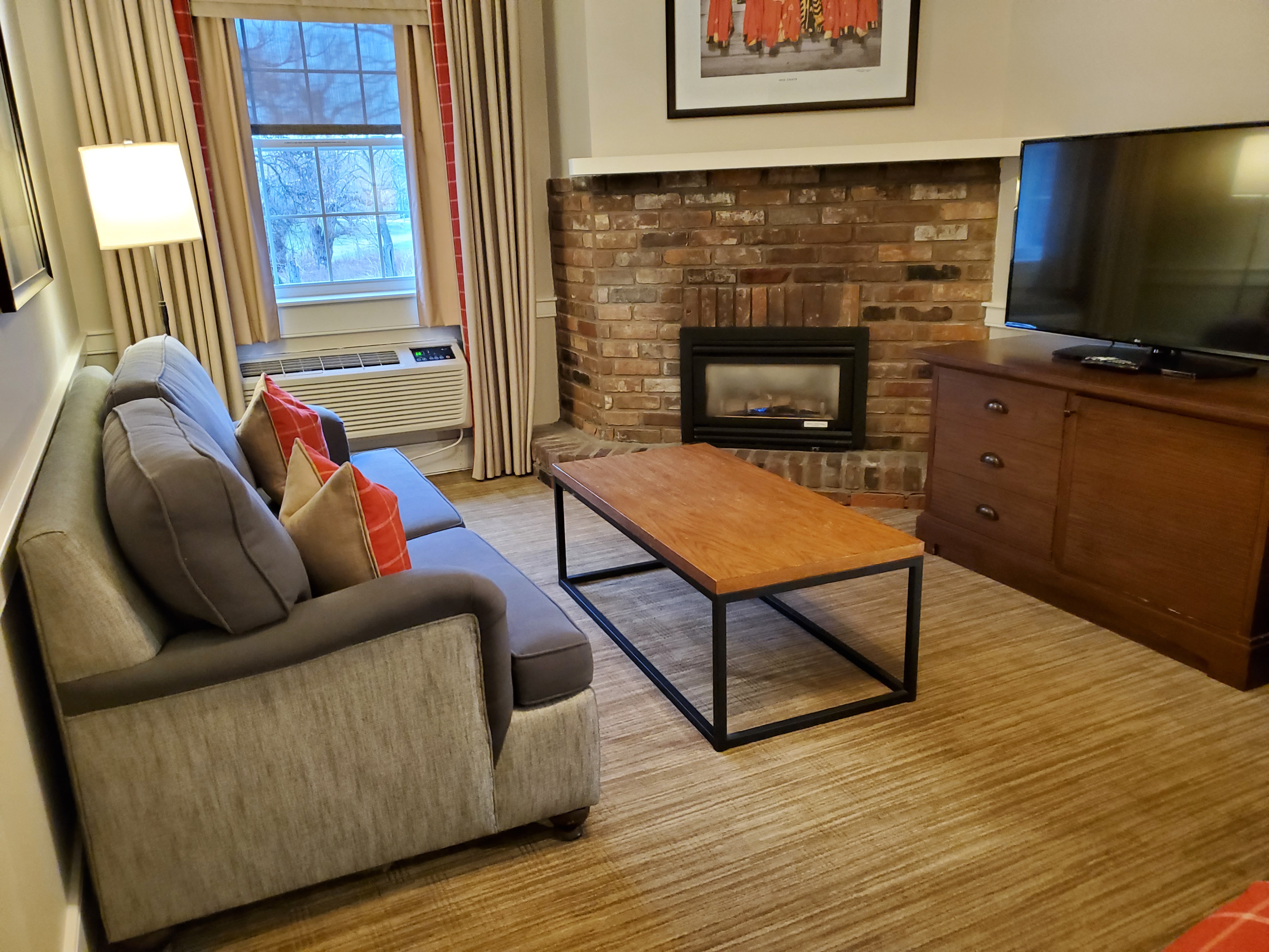 The junior suites offer a cozy little sitting room