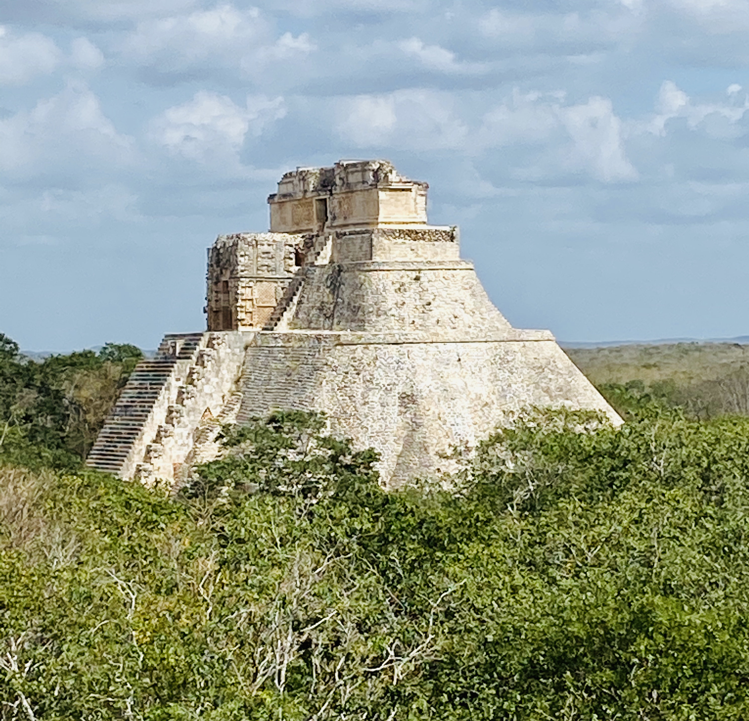 Climb one of the man ruins in the Yucatan Region of Mexico