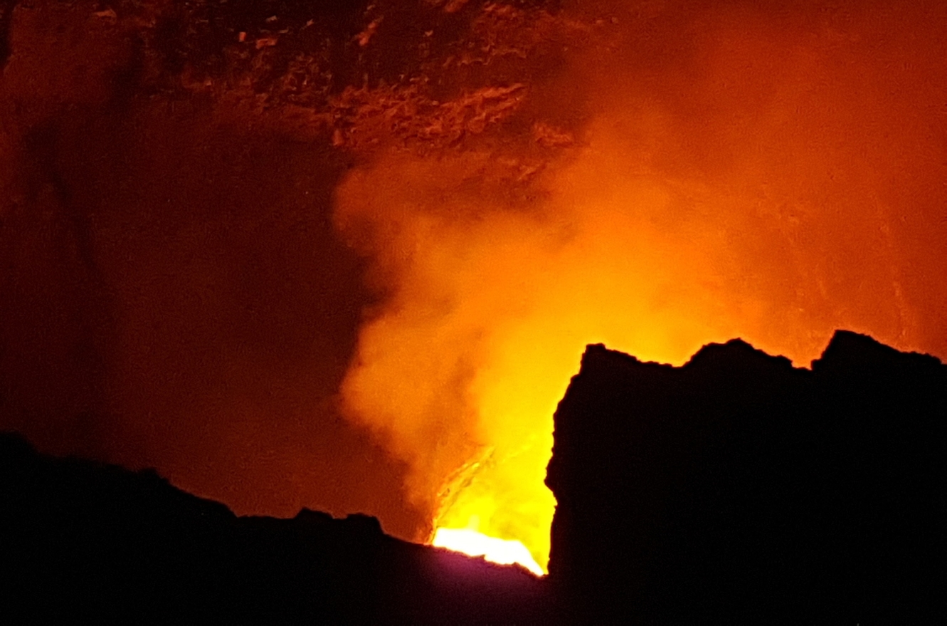 Be in awe watching the lava flow in Nicuragua