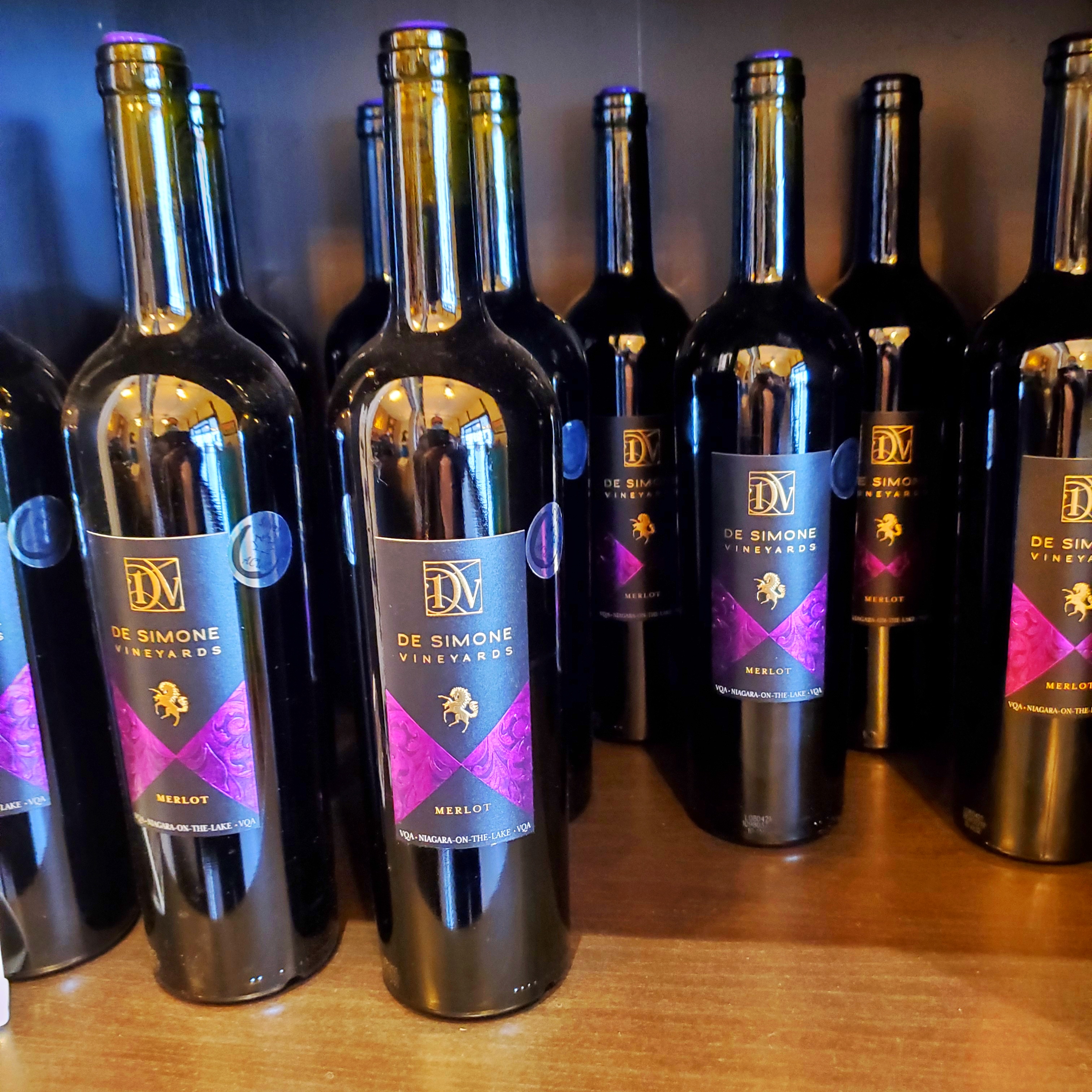 The Merlot is one of the many fine wines that can be purchased at De Simone Vineyards, a small, family run winery in Niagara with a huge heart.