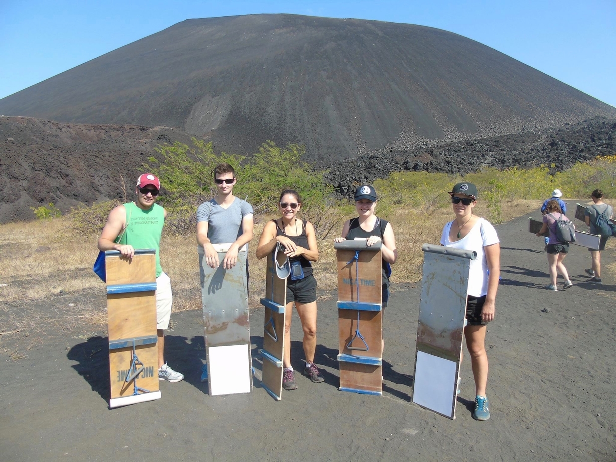 When in Nicaragua, volcano boarding is a must try!