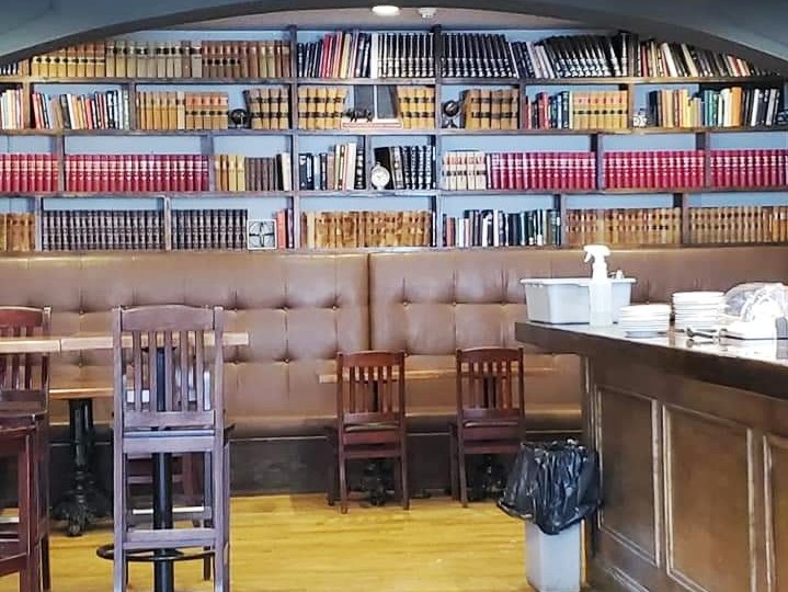 The Library Bar at the Arlington Hotel, Paris, Ontario is the perfect spot to host a small gathering