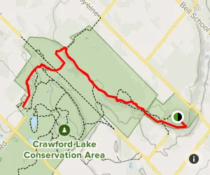 AllTrails map of Nassagaweya Canon Trail at Rattlesnake Point Conservation Area