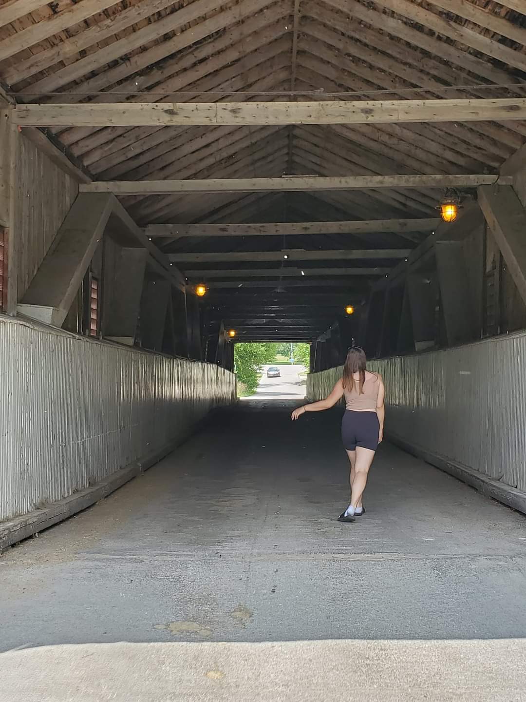 West Montrose Covered Bridge is also referred to as the Kissing Bridge. This names stems from the "olden" days, when lovers would sneak a kiss