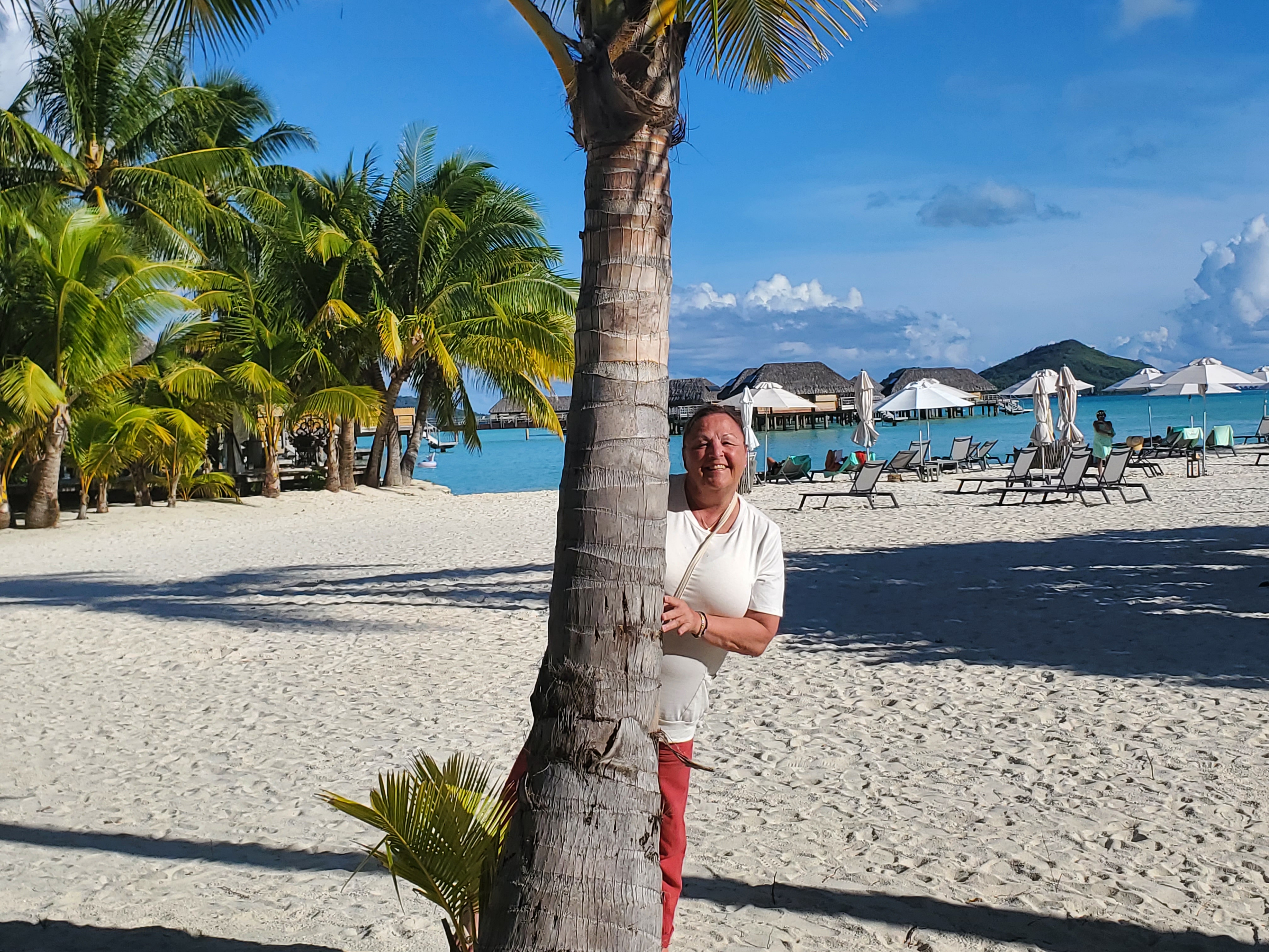 Hanging out at the beach for the day was on the itinerary for a visit to Bora Bora