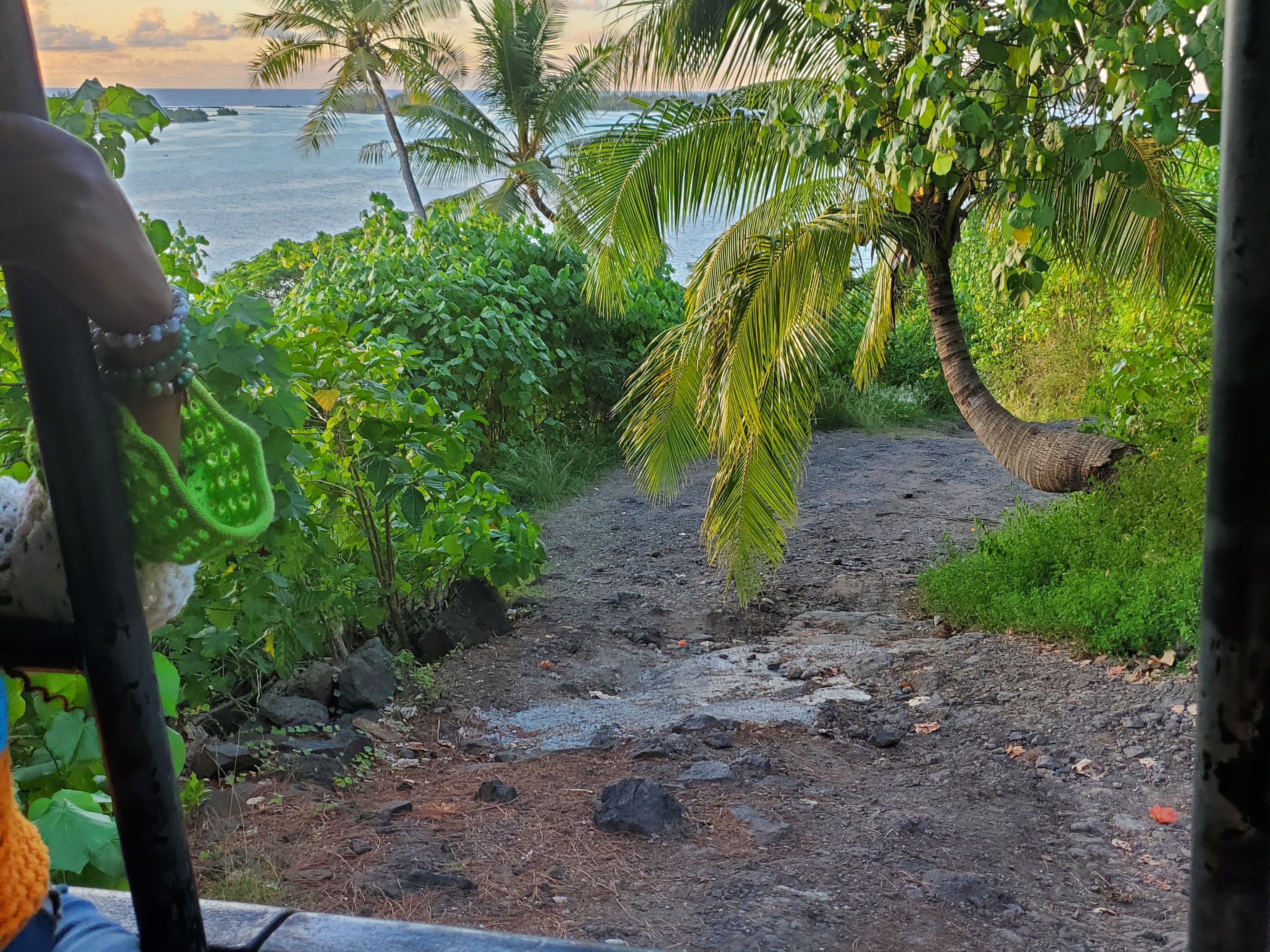 4 wheel drive tour up Oh My God Road in Bora Bora