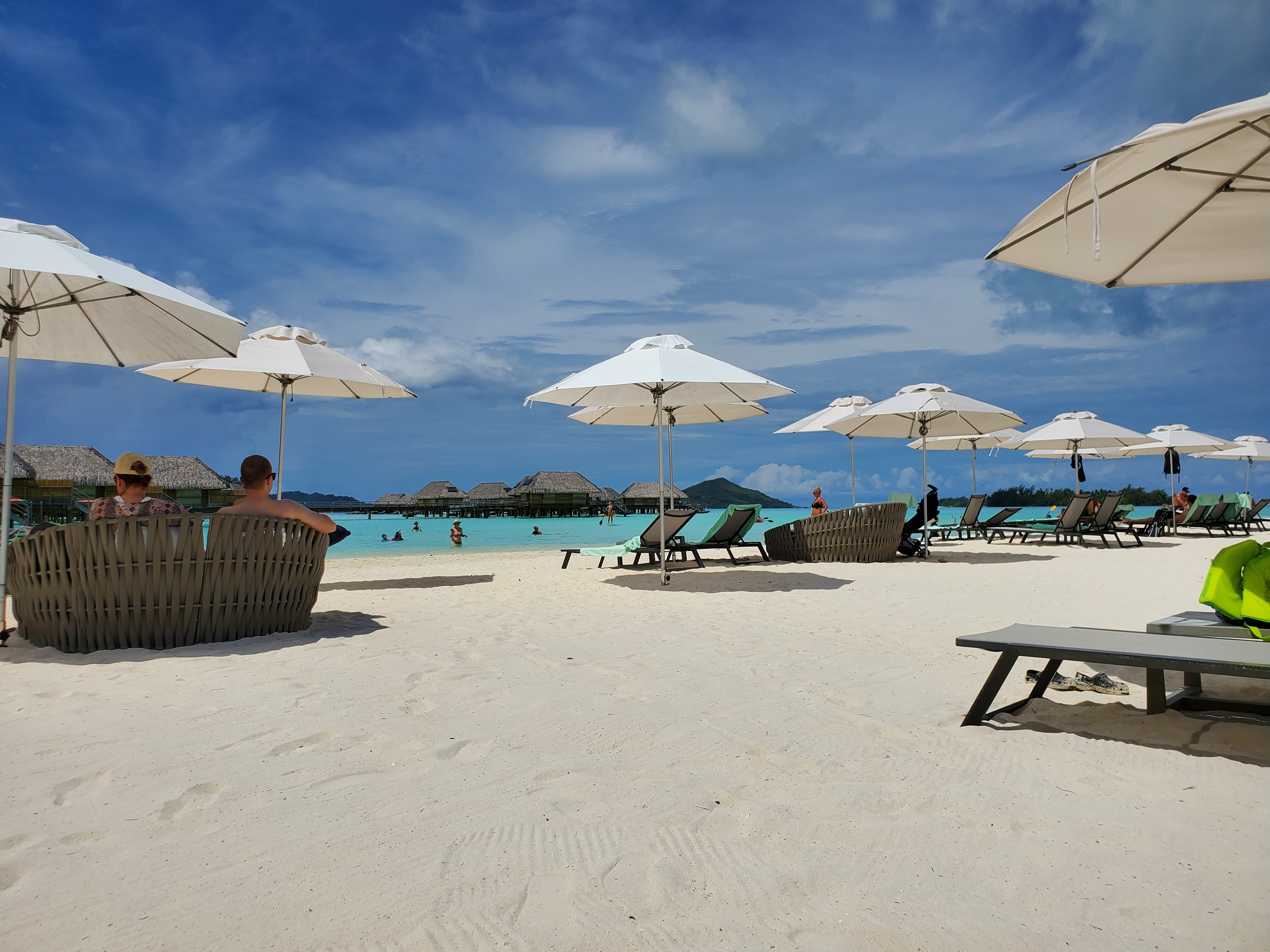 Enjoy the many water toys provided by your resort on your last day in Bora Bora