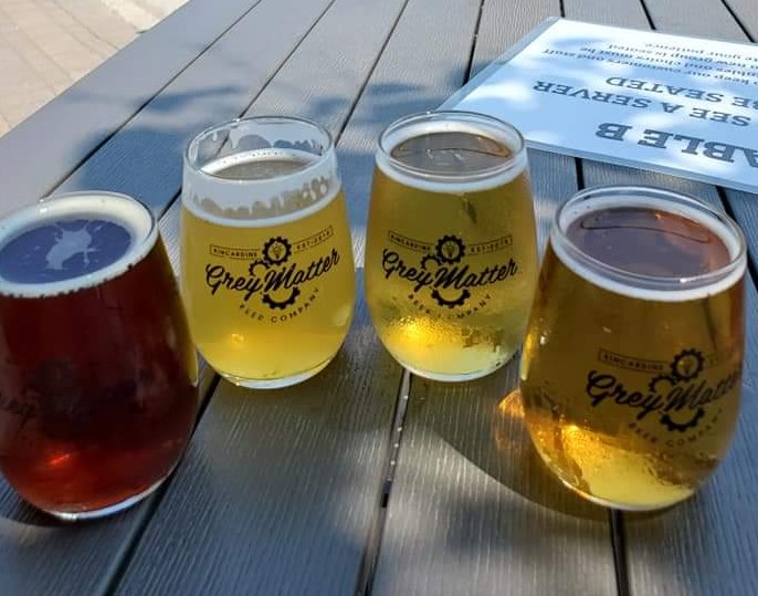 Stop in at Grey Matter for beer tasting when visiting Kincardine on the Lake Huron Lighthouse Trail road trip.