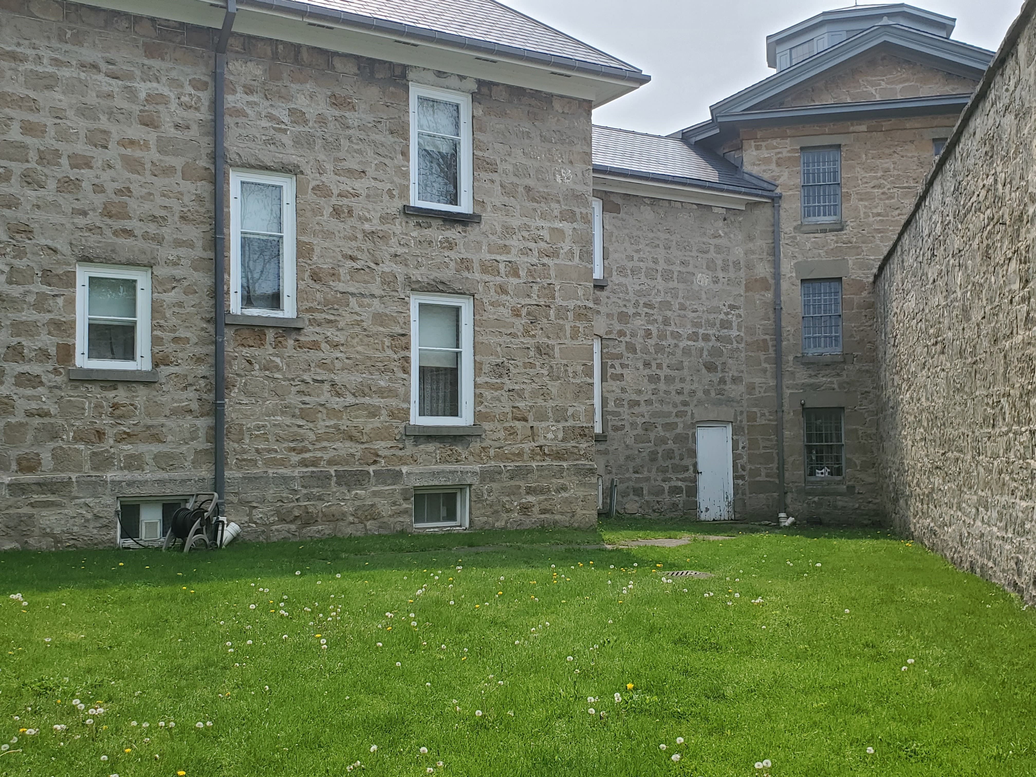 The courtyard at the Goderich Jail was quite large