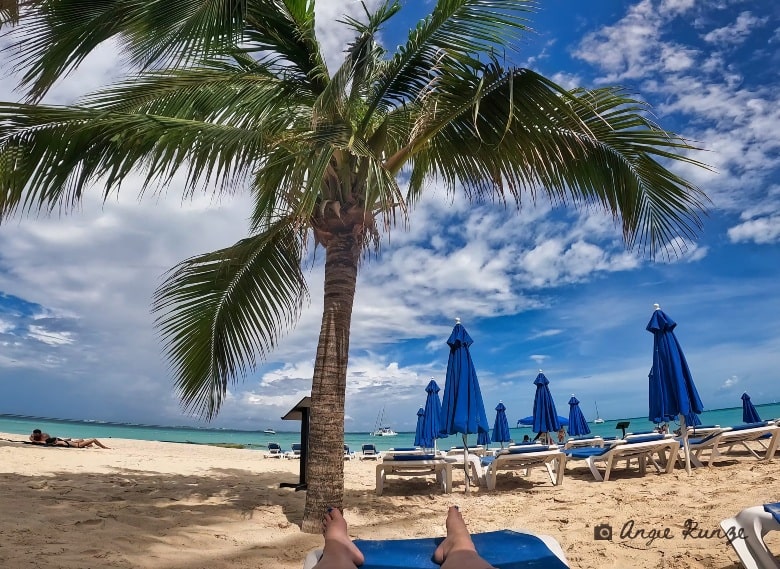 Enjoy the laid-back beach vibes that you'll find on Isla Mujere