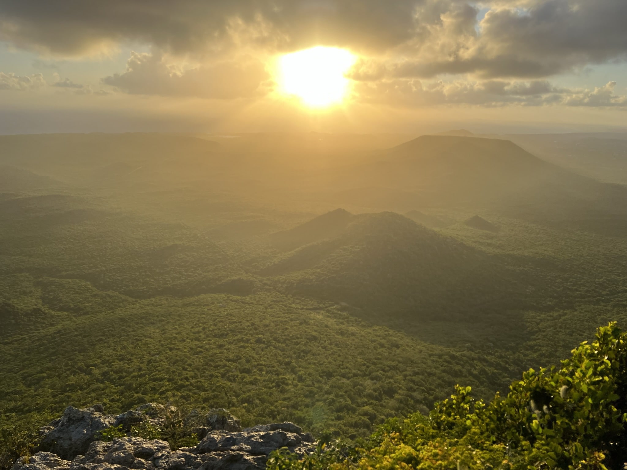 Hiking to the summit of Mount Christoffel at sunrise is one of the best things to do when visiting Curacao