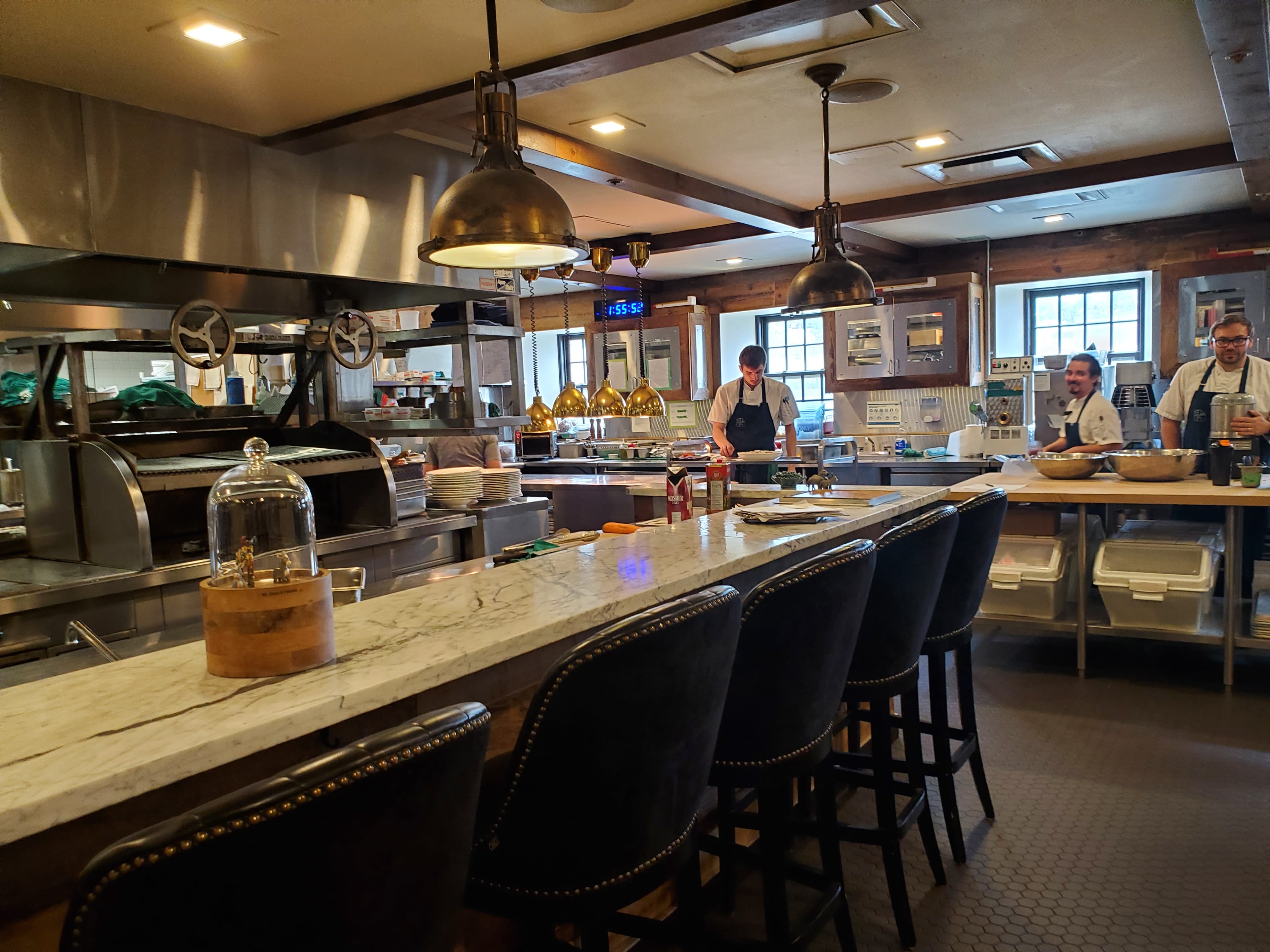 When visiting the Elora Mill, ask reception if you can visit the chefs in the spotlessly clean kitchen