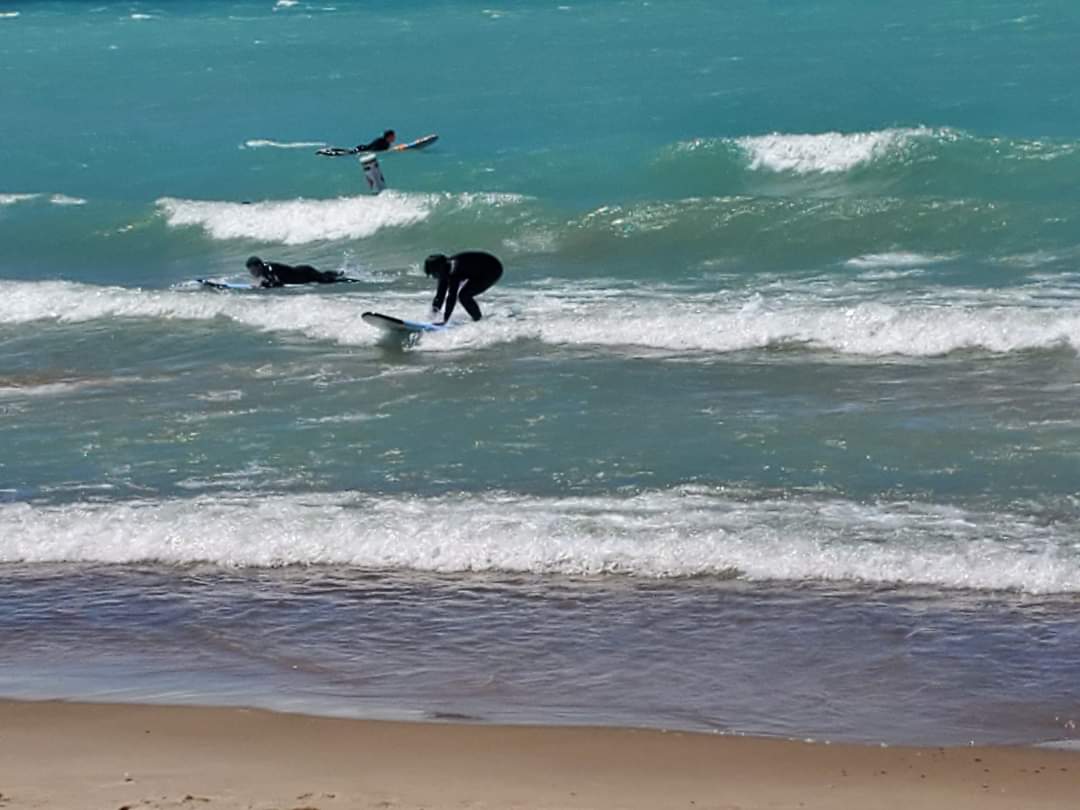 Station Beach in Kincardine, Ontario is  popular for surfers due to swift currents.  This makes it important for swimmers to be aware of beach safety