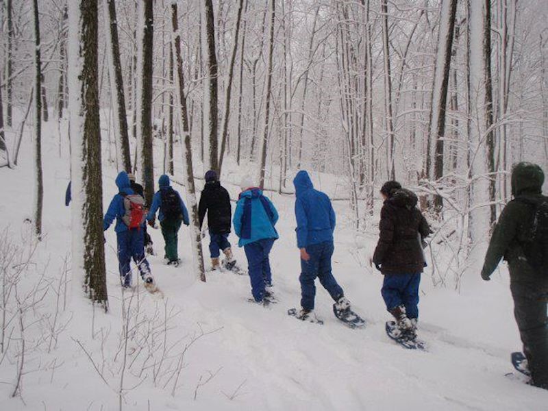 Enjoy the ice caves when hiking Mont Condor during the Winter months.