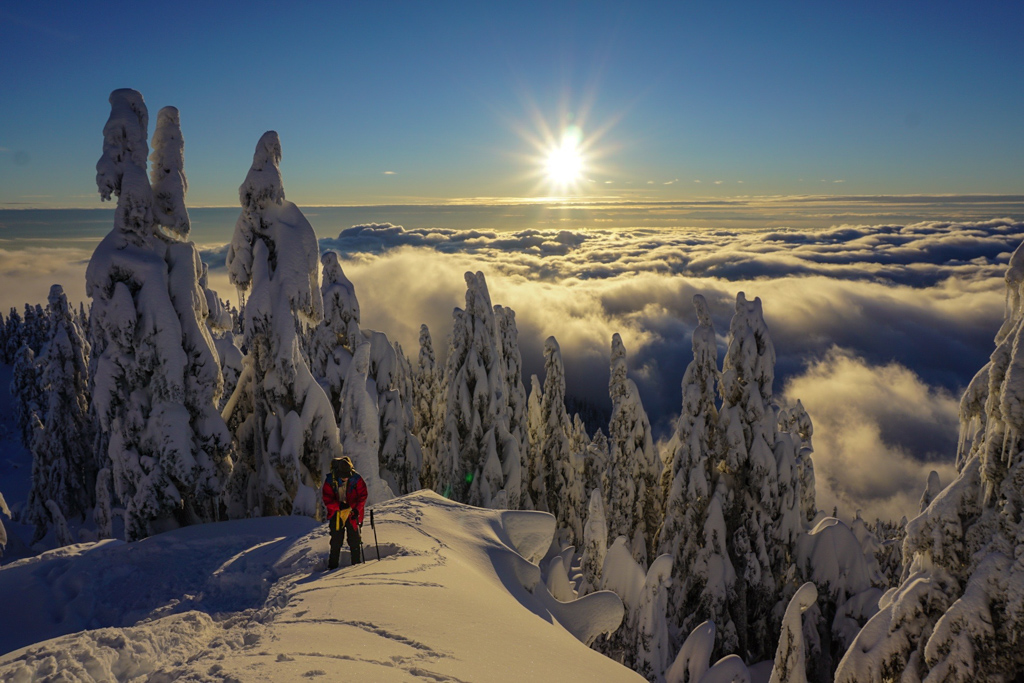 The Snowshoe Grind in North Vancouver is one of the best places in Vancouver for snowshoeing during the Winter months.