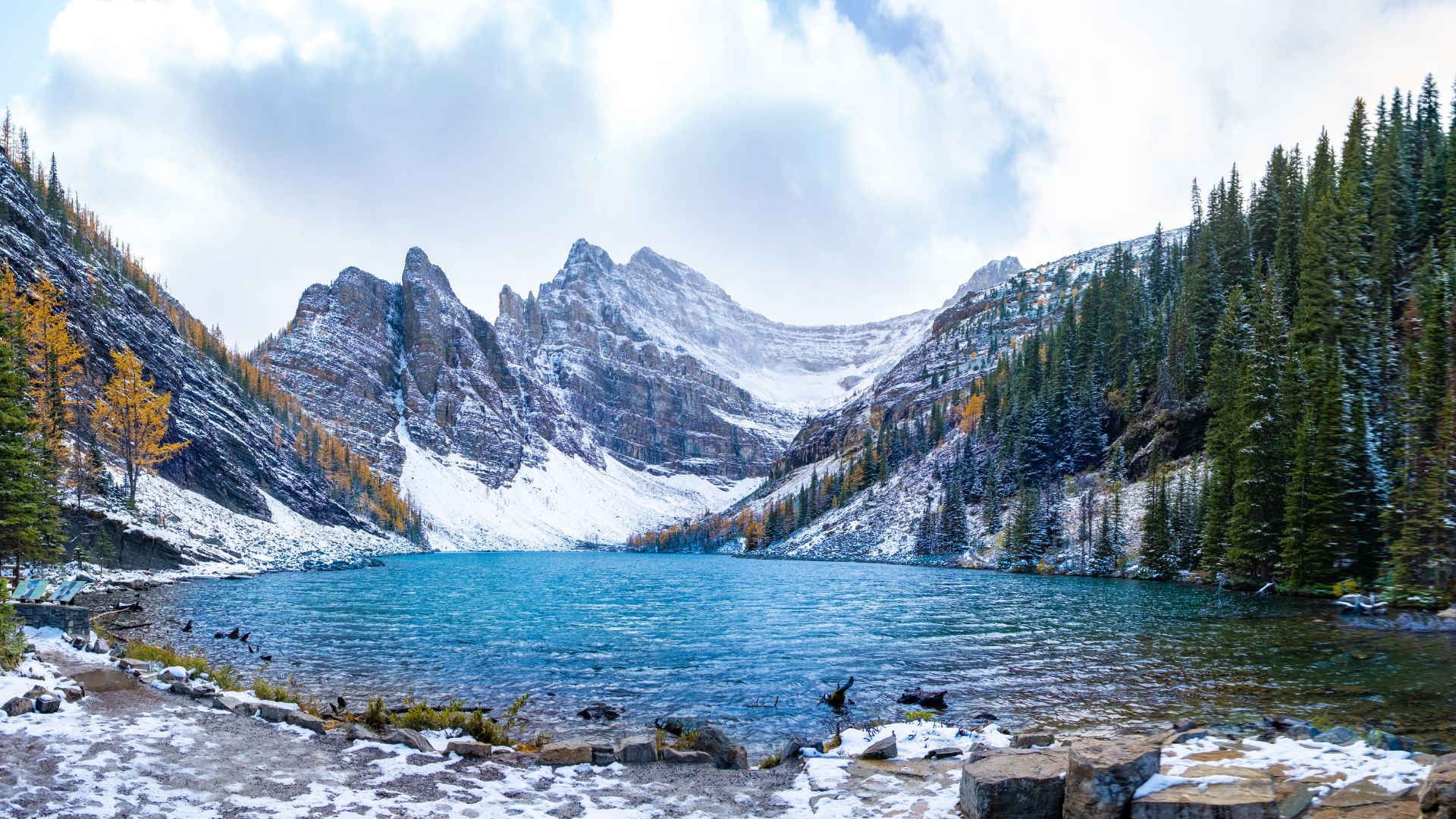 The Lake Agnes Teahouse trail is spectacular during the Winter months.  When reaching the summit take in the breath-taking beauty of Lake Louise.