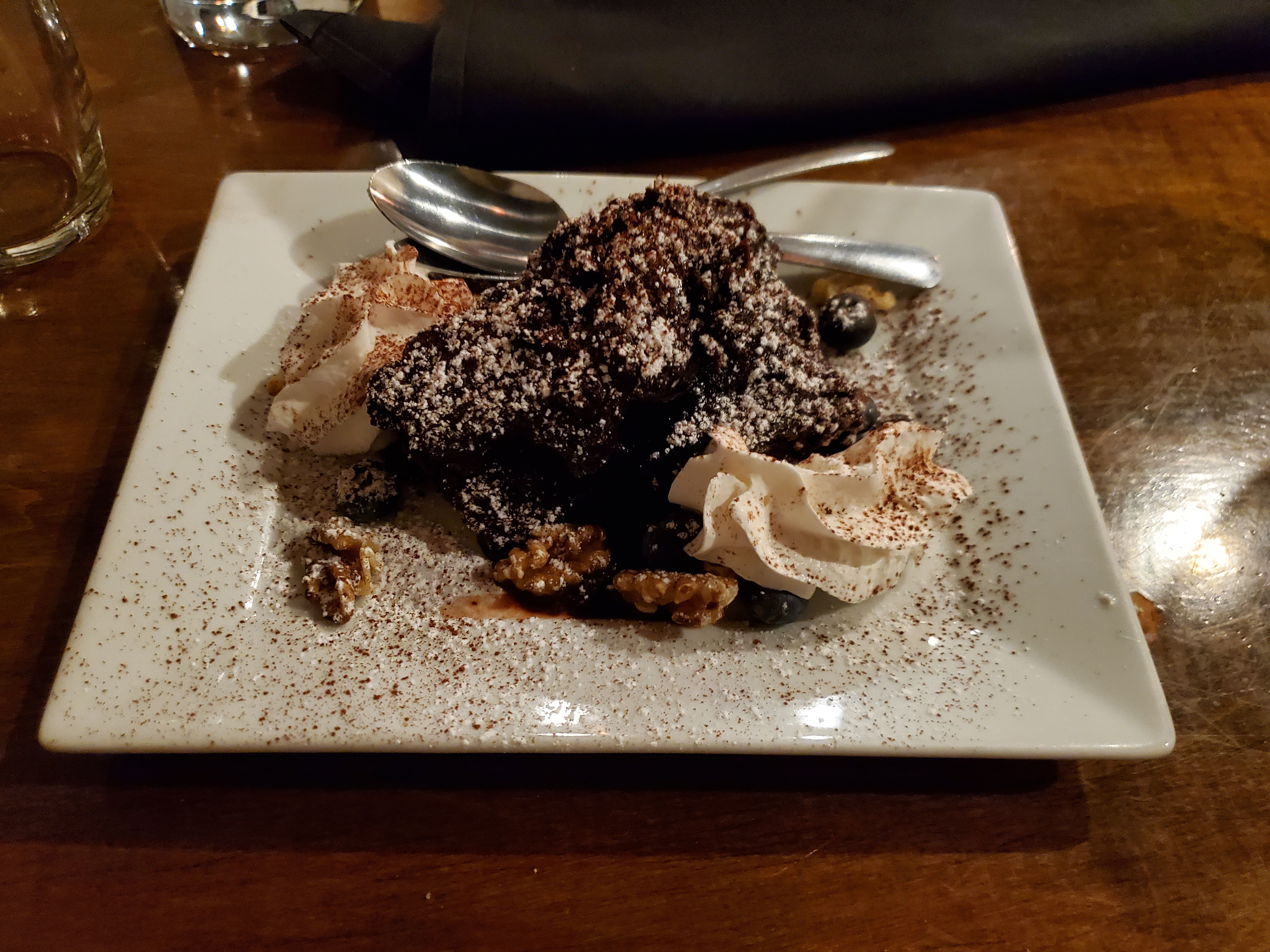 When visiting Rustico's in Kitchener, I highly recommend that you save room for dessert.  The warmed brownie is to die for.