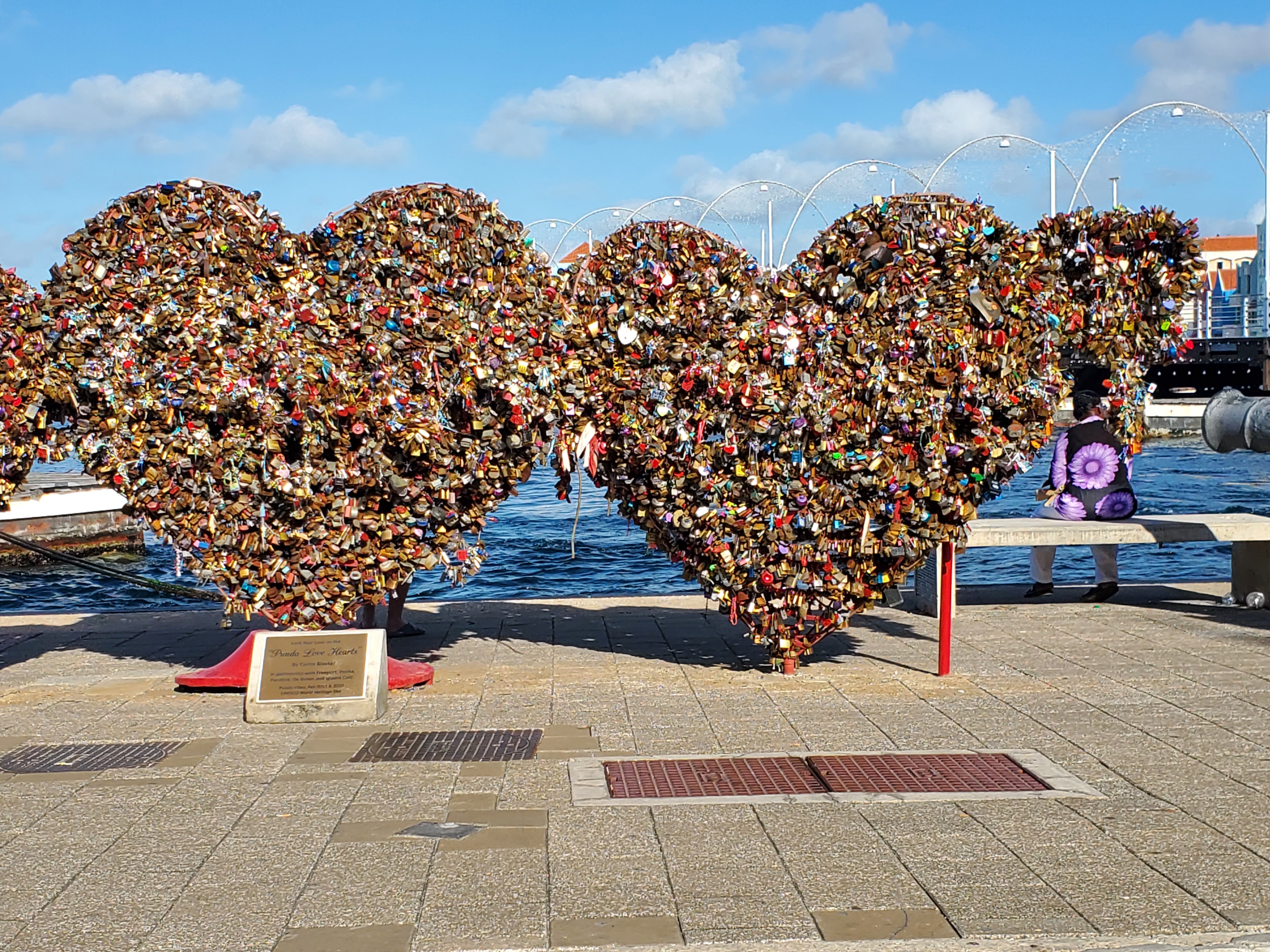 Leave a lock of love when touring downtown Curacao