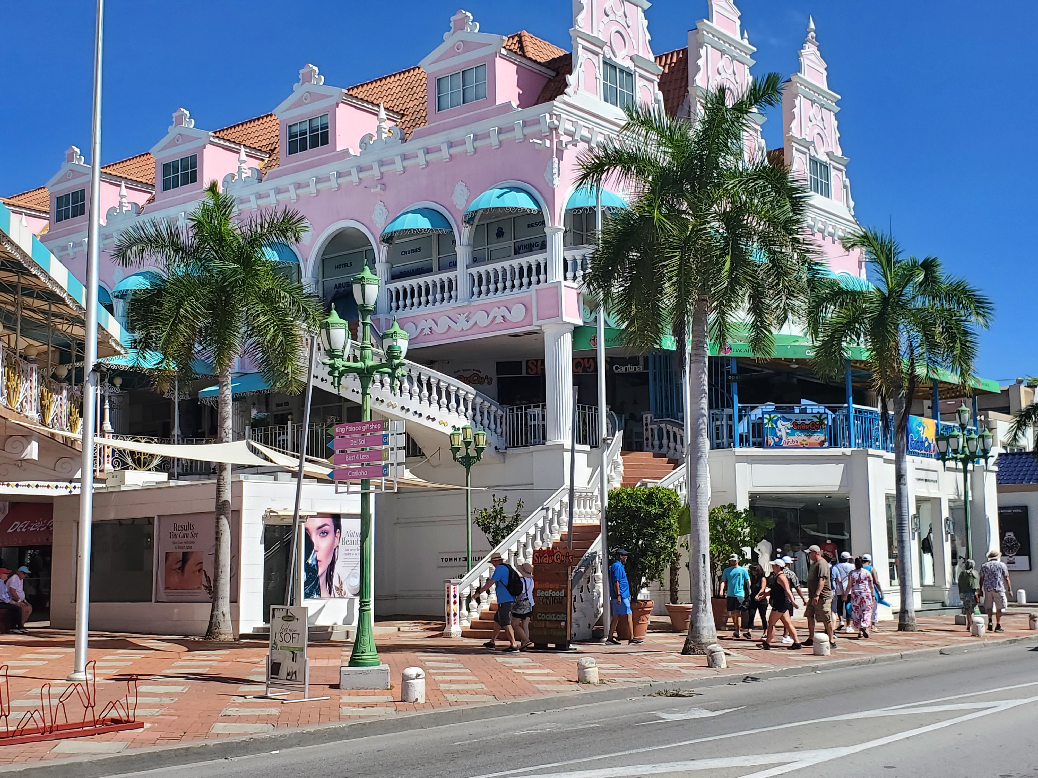 Wandering the streets of downtown Aruba was a highlight of travel in 2023