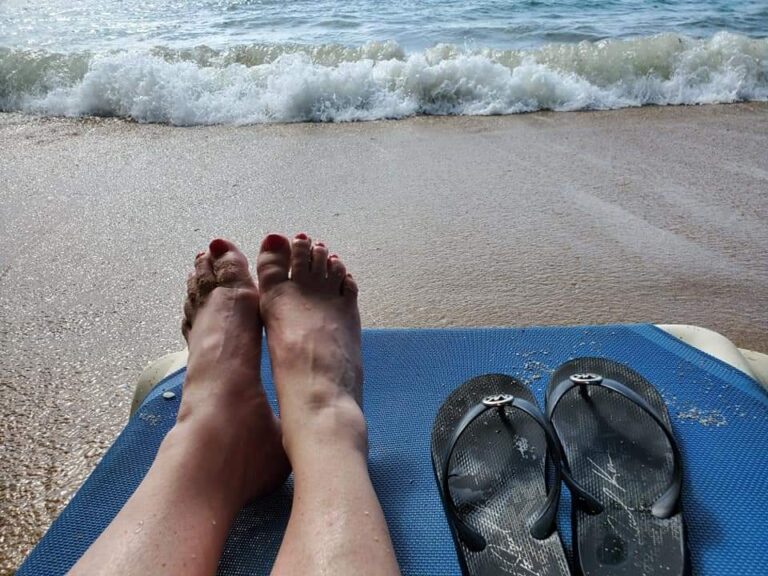 Relaxing at the beach