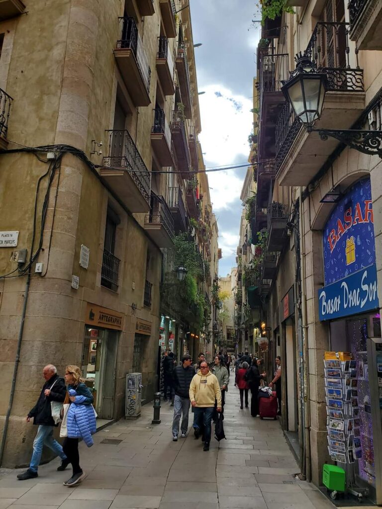 During 2 days in Barcelona, make time to explore the alleyways and boutiques in the Gothic Quarters