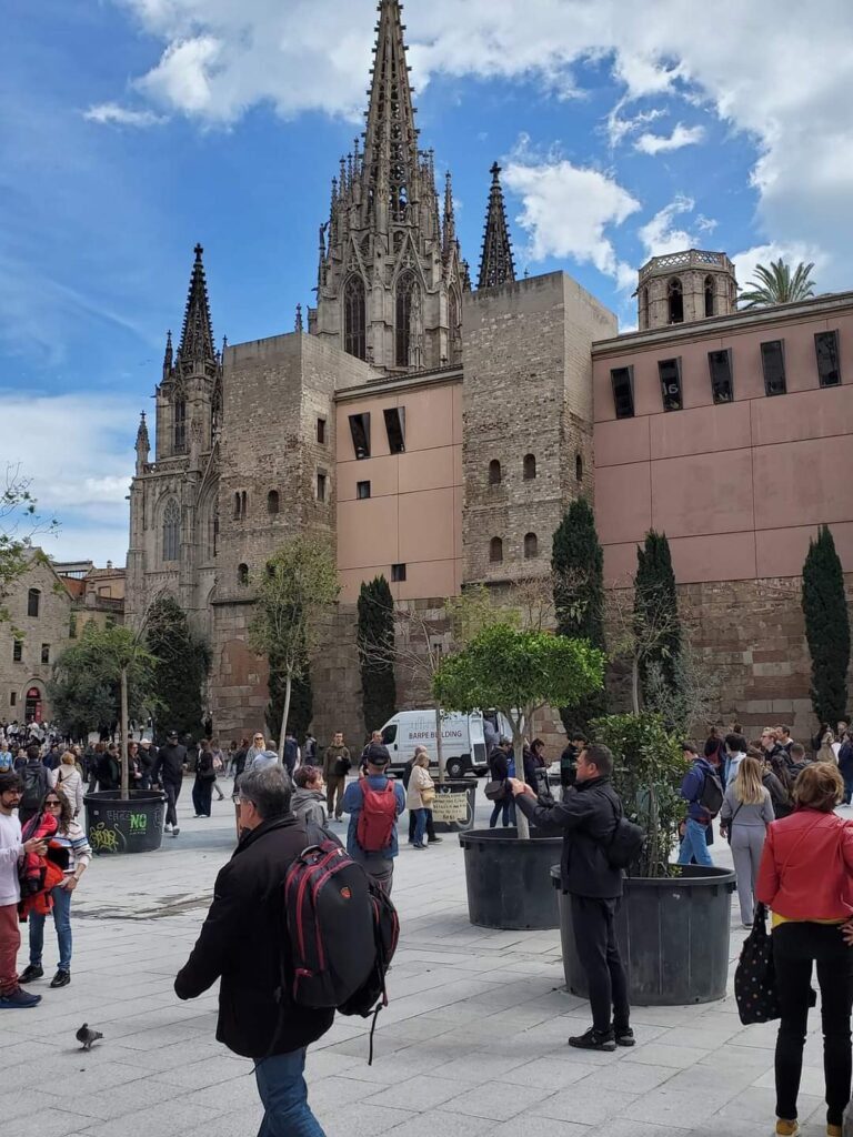 The Gothic Quarters is a popular tourist destination in Barcelona.  Keep your belongings close as pickpocketing is common in this area of the city.