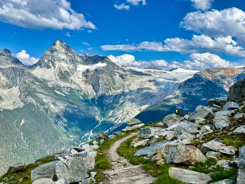 Hiking the Abbott Ridge Trail offers spectacular views