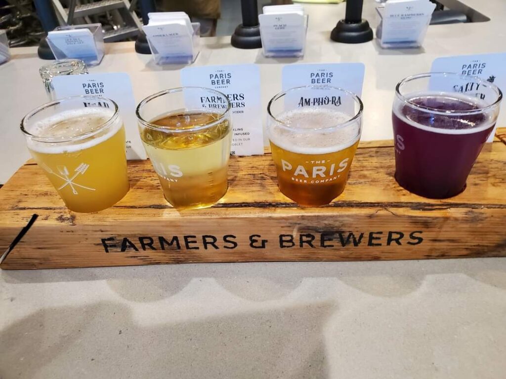 The Paris Brewery has beer tastings which I highly recommend on a day trip to Paris, Ontario