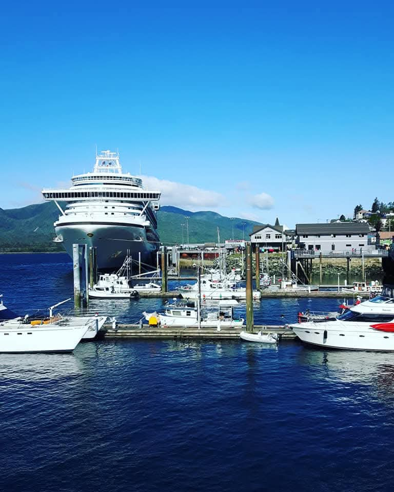 Princess Cruises docket in Ketchikan on Alaska's Inside Passage Cruise.  The simple beauty took my breath away