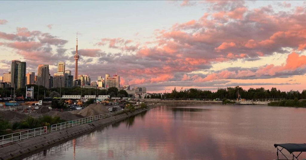 Pearson Airport is Canada's largest airport which is in Toronto. Toronto has a beautiful waterfront and cityscape for enjoyable walks