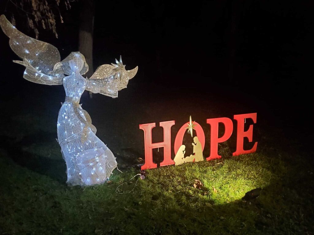 Hope and the angels is all we have when spending the holidays alone